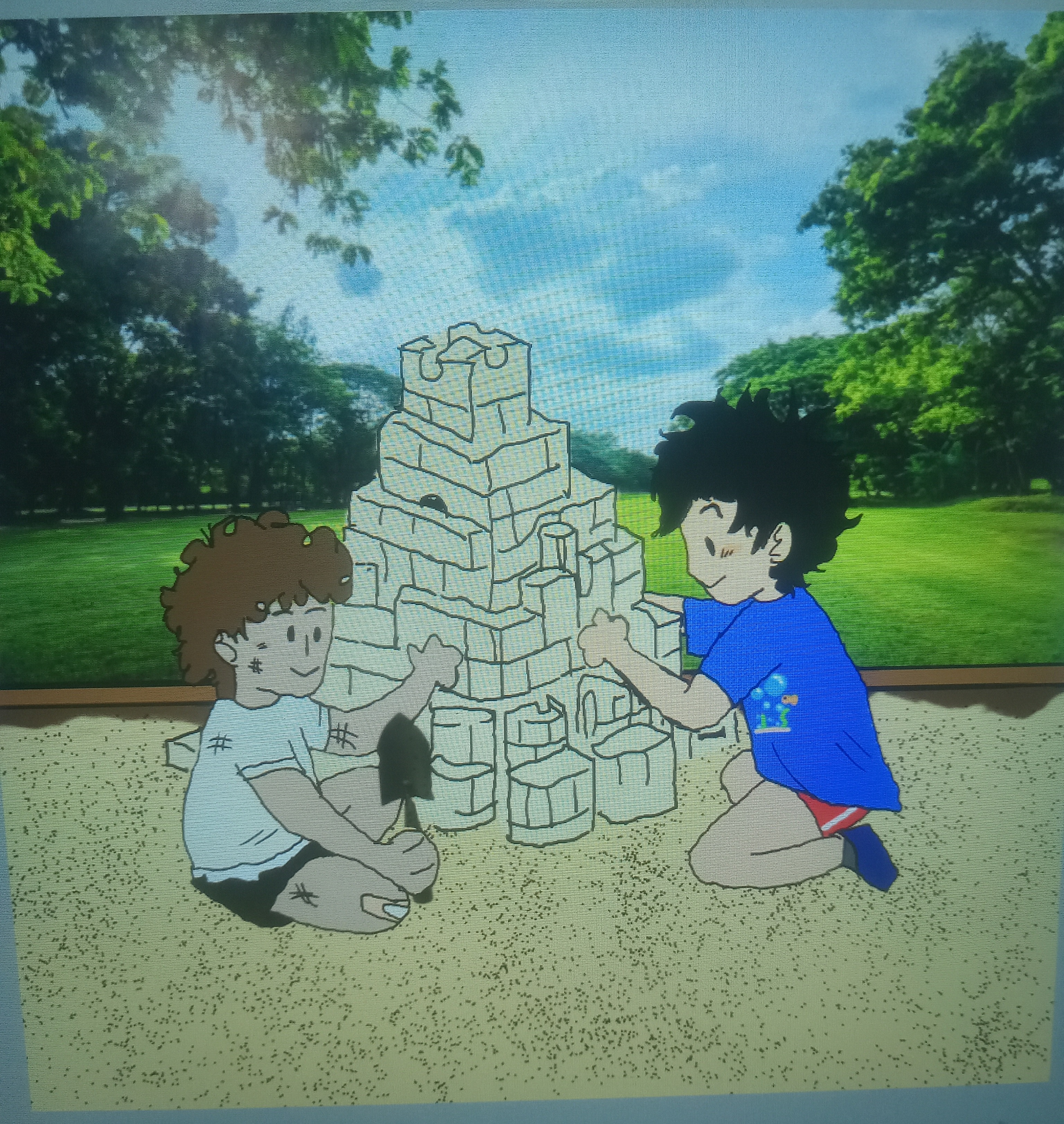 Percy and Leo's Epic Sandcastle Adventure