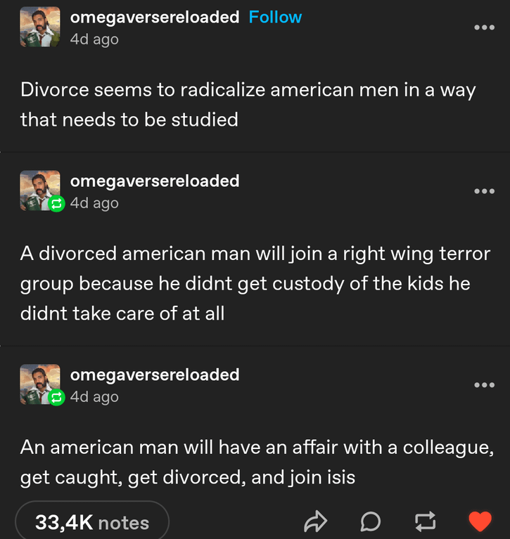 The life and times of divorced American men.