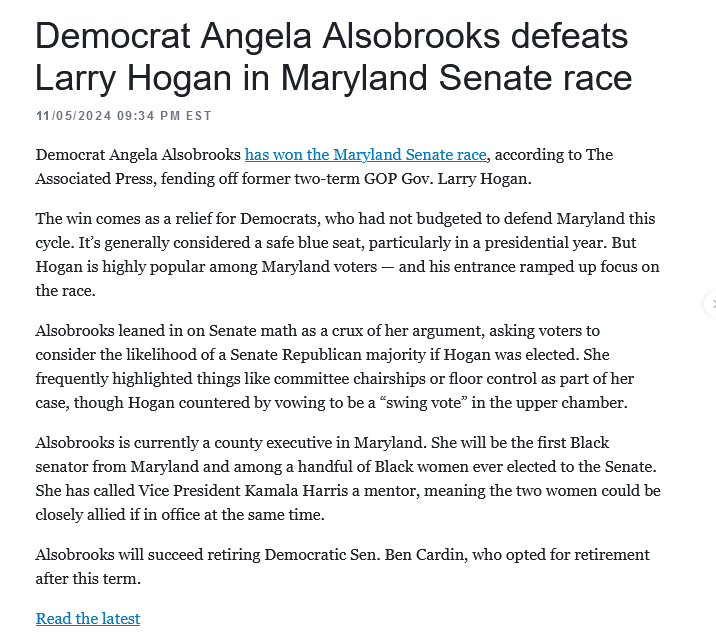 Democratic Senate seat secured!