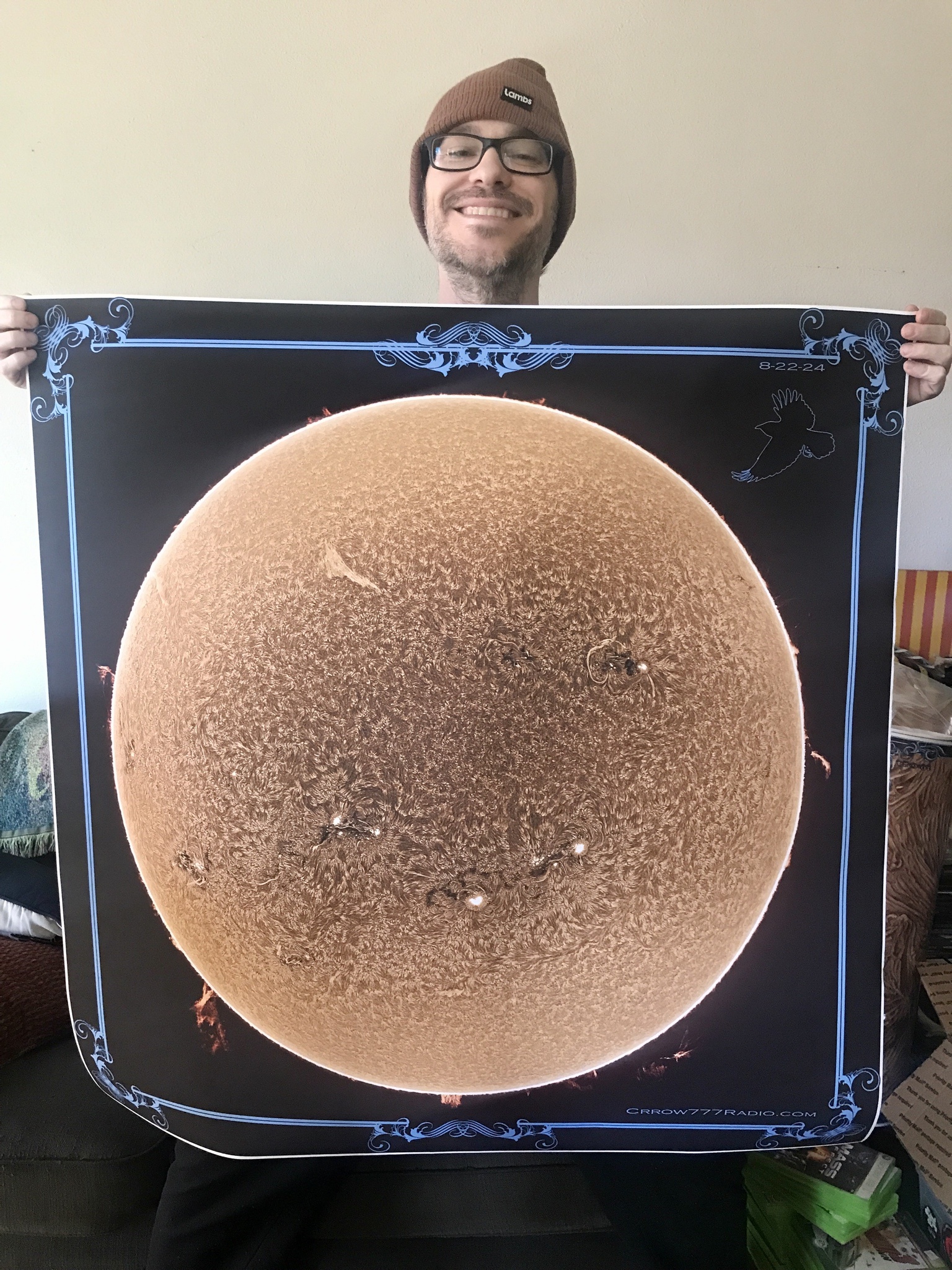 Inverted sun disc captured on 8-22-24 - thanks, Crrow777radio!