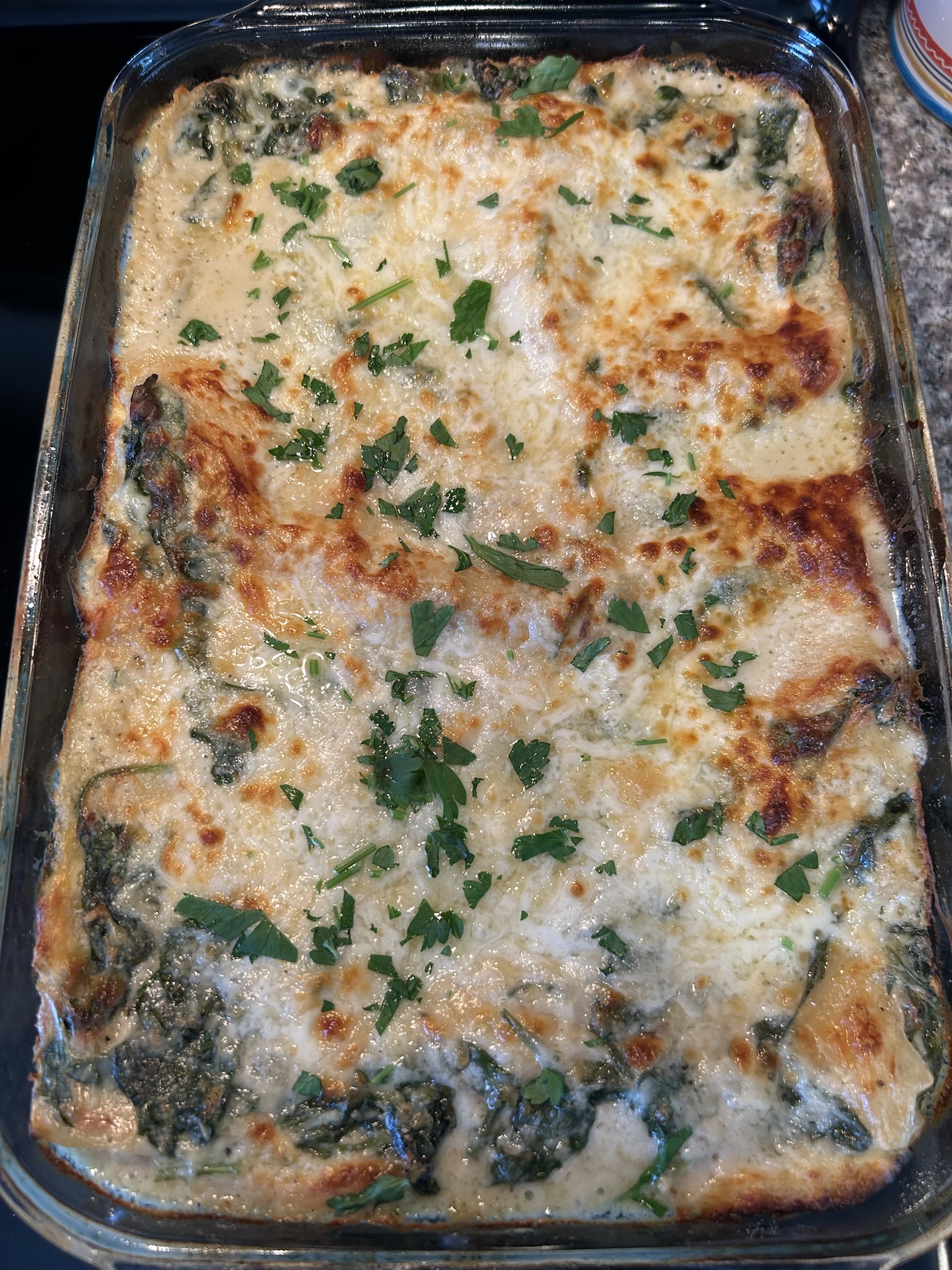 Last Night's Culinary Delight: White Chicken Lasagna by My Wife