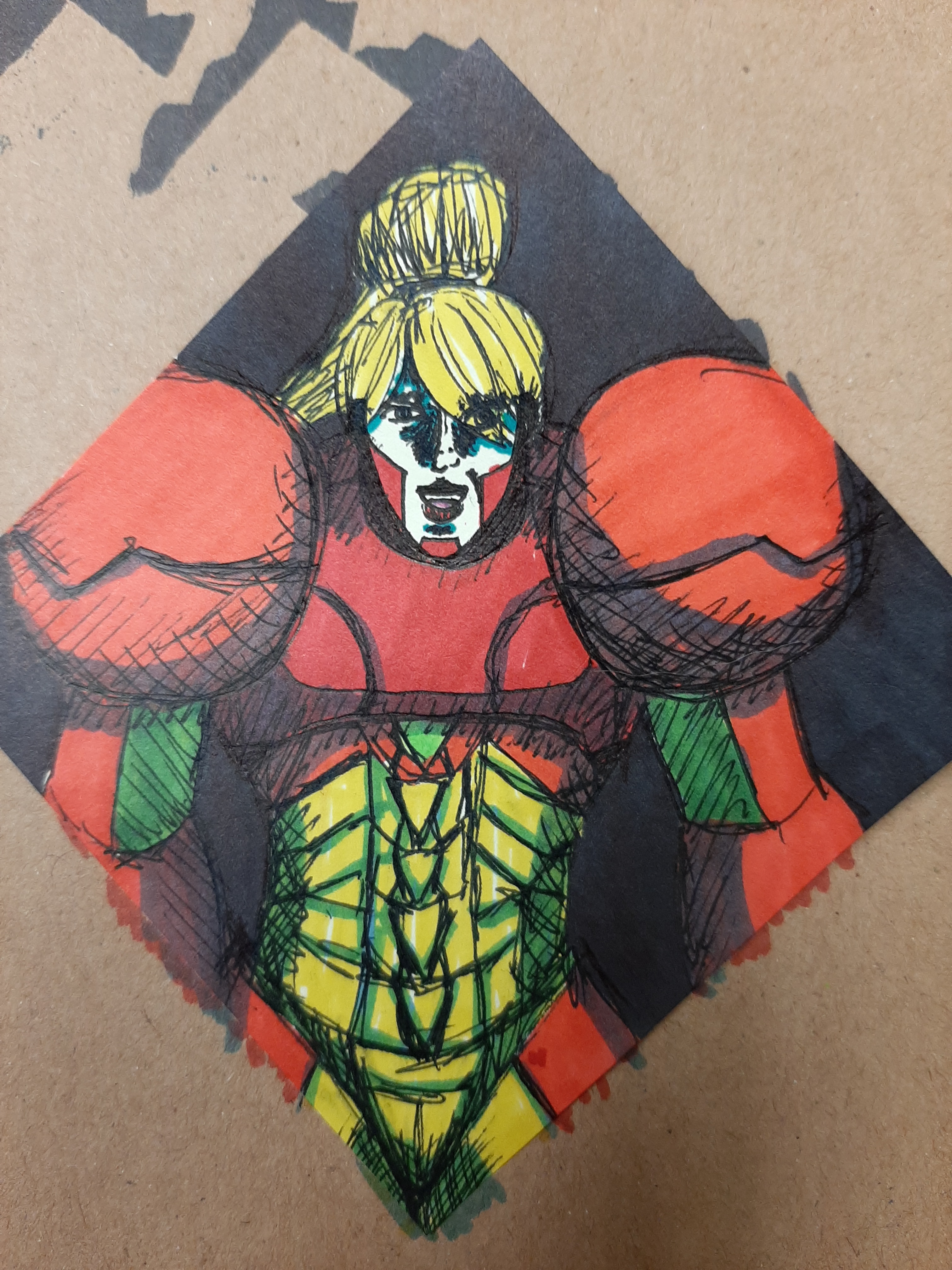 Samus in Post-it Note Form
