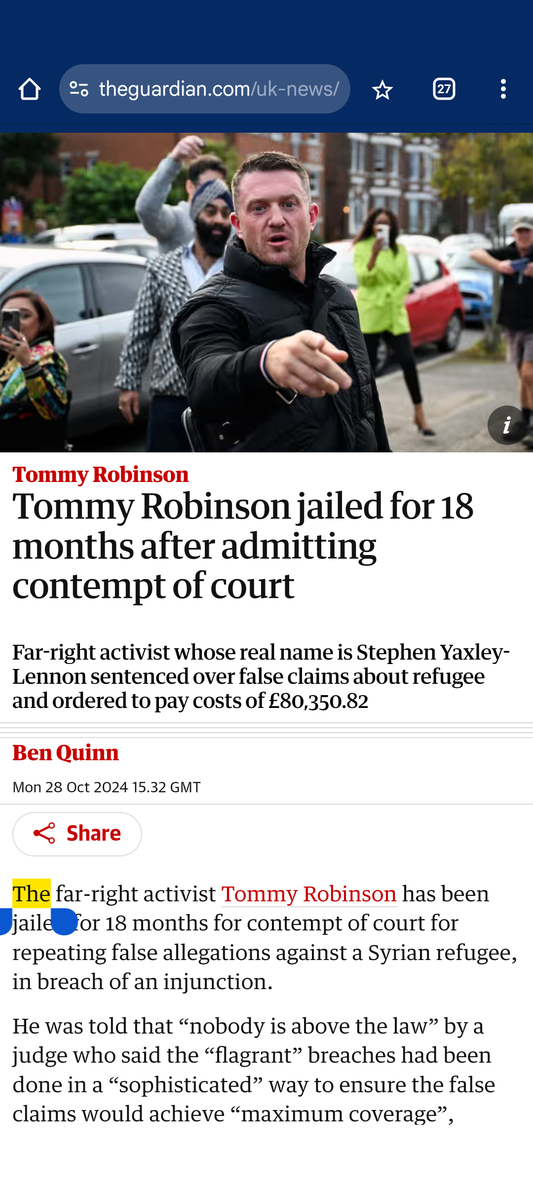 Just Enough for This Unsavory Character