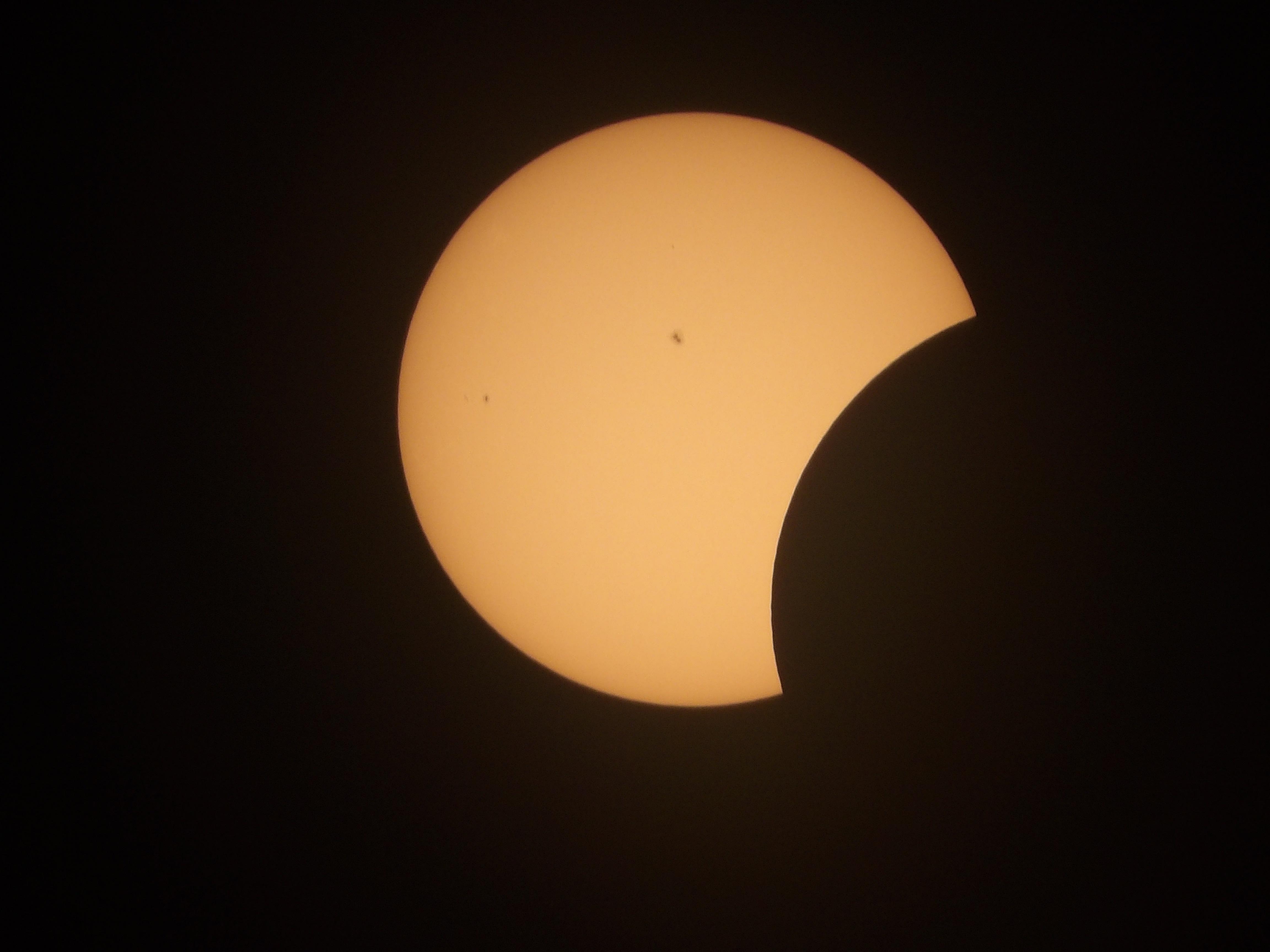 Capturing the Eclipse in Dallas, TX with a Homemade Solar Filter