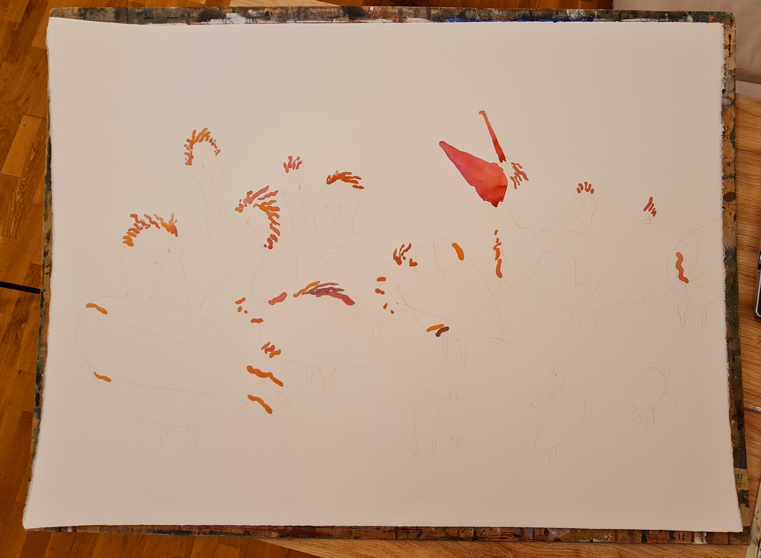 The Artistic Journey: Stages of Painting 'Everglades National Park'