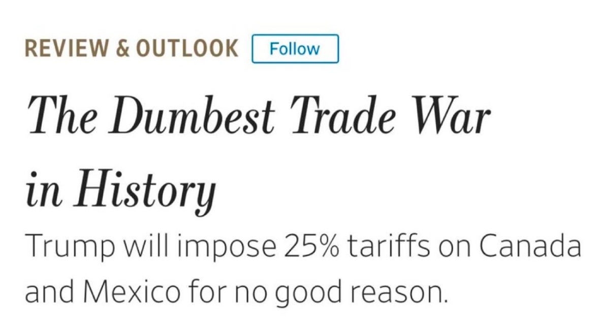 Even the Wall Street Journal Weighs In