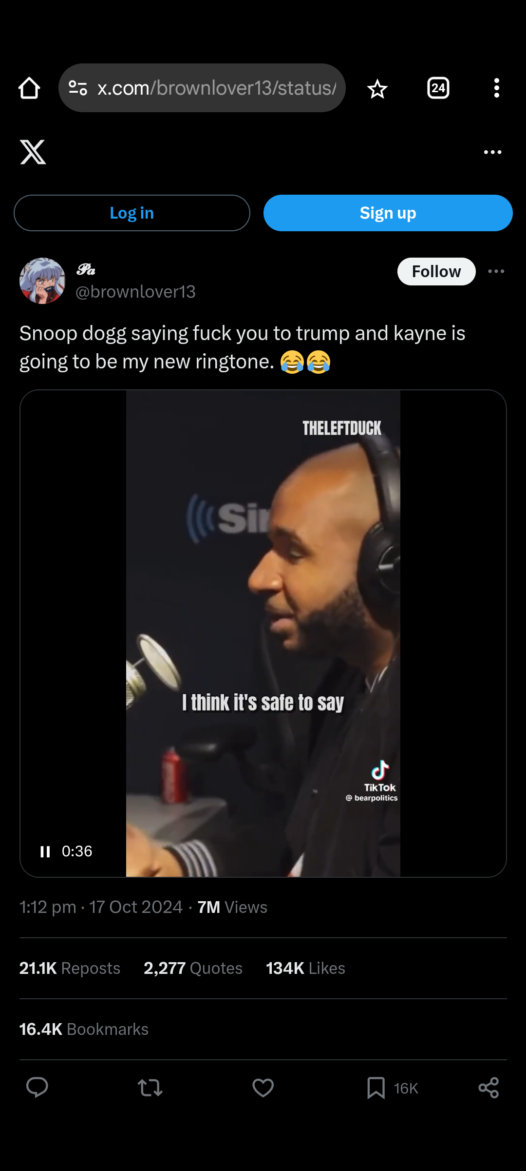 Snoop Dogg Shares His Thoughts on Trump