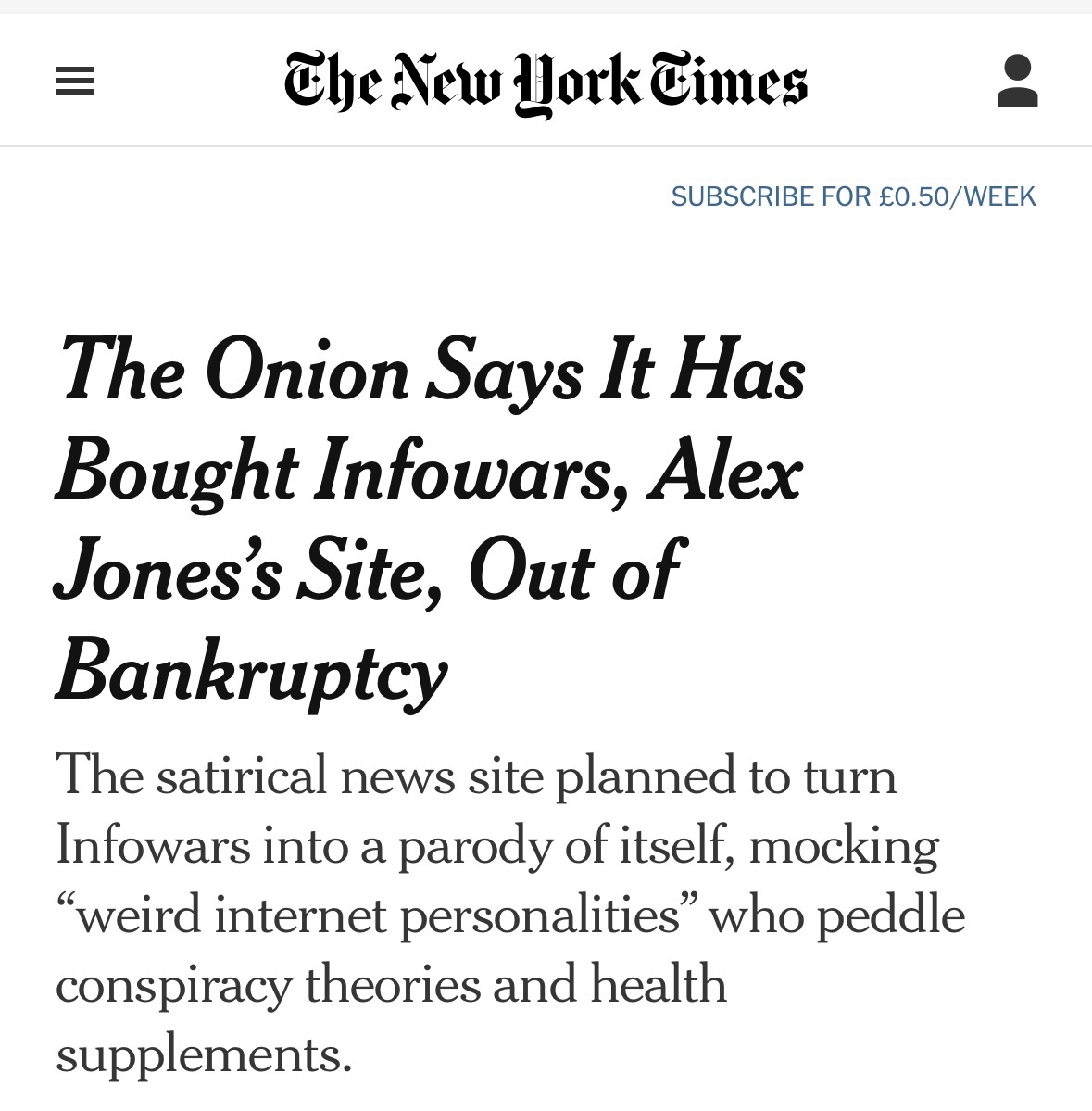 Satire Served Cold: A Clever Move by Onion, or Just a Joke?