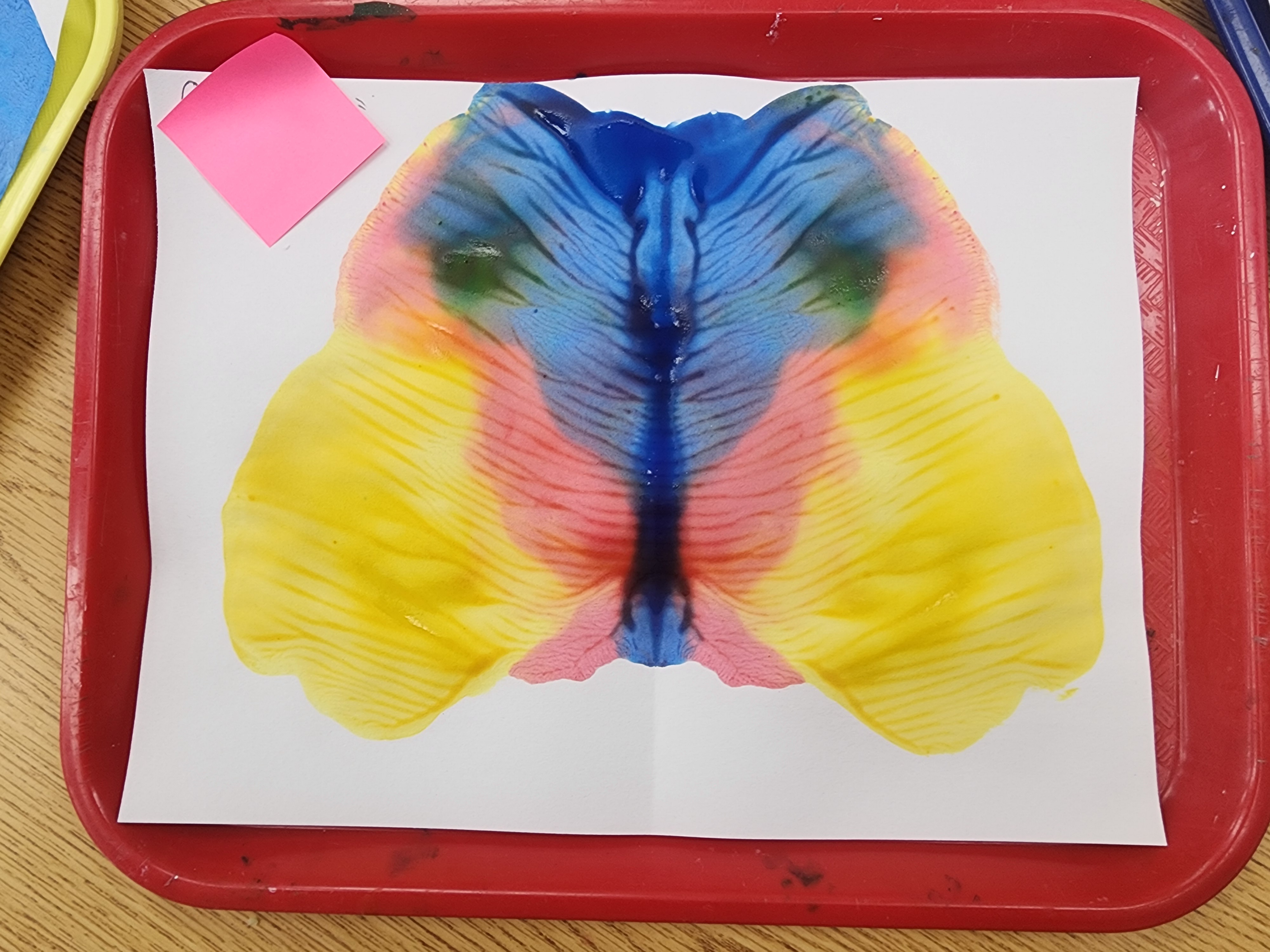 What do you see? Rorschach-style art created by my preschoolers