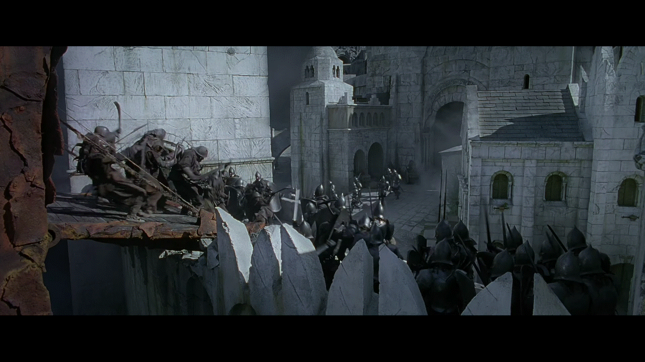 Picture this: arriving at Minas Tirith only to end up like the orc on the left