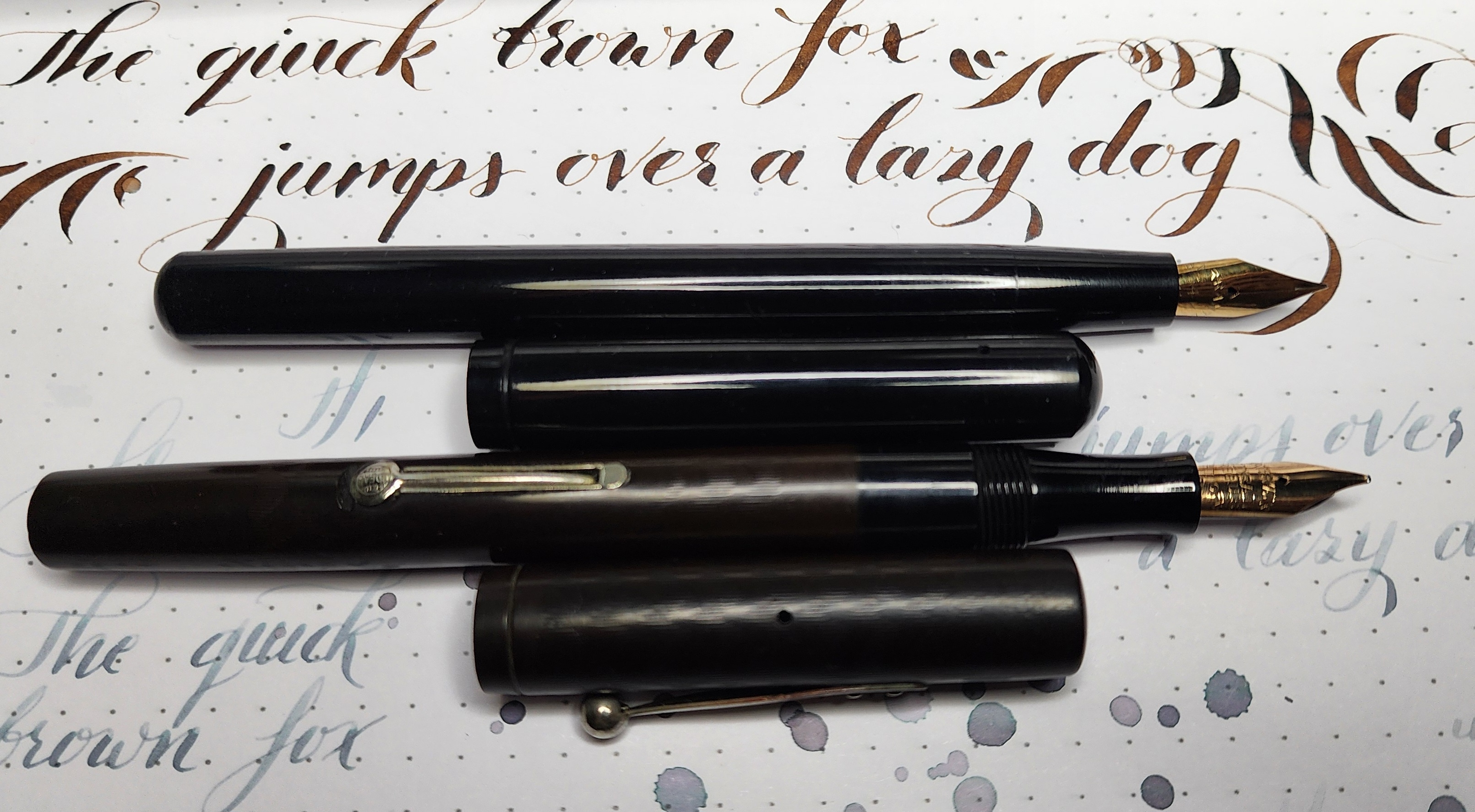 Comparing the Unknown Maker Eyedropper Pen to the Waterman 52