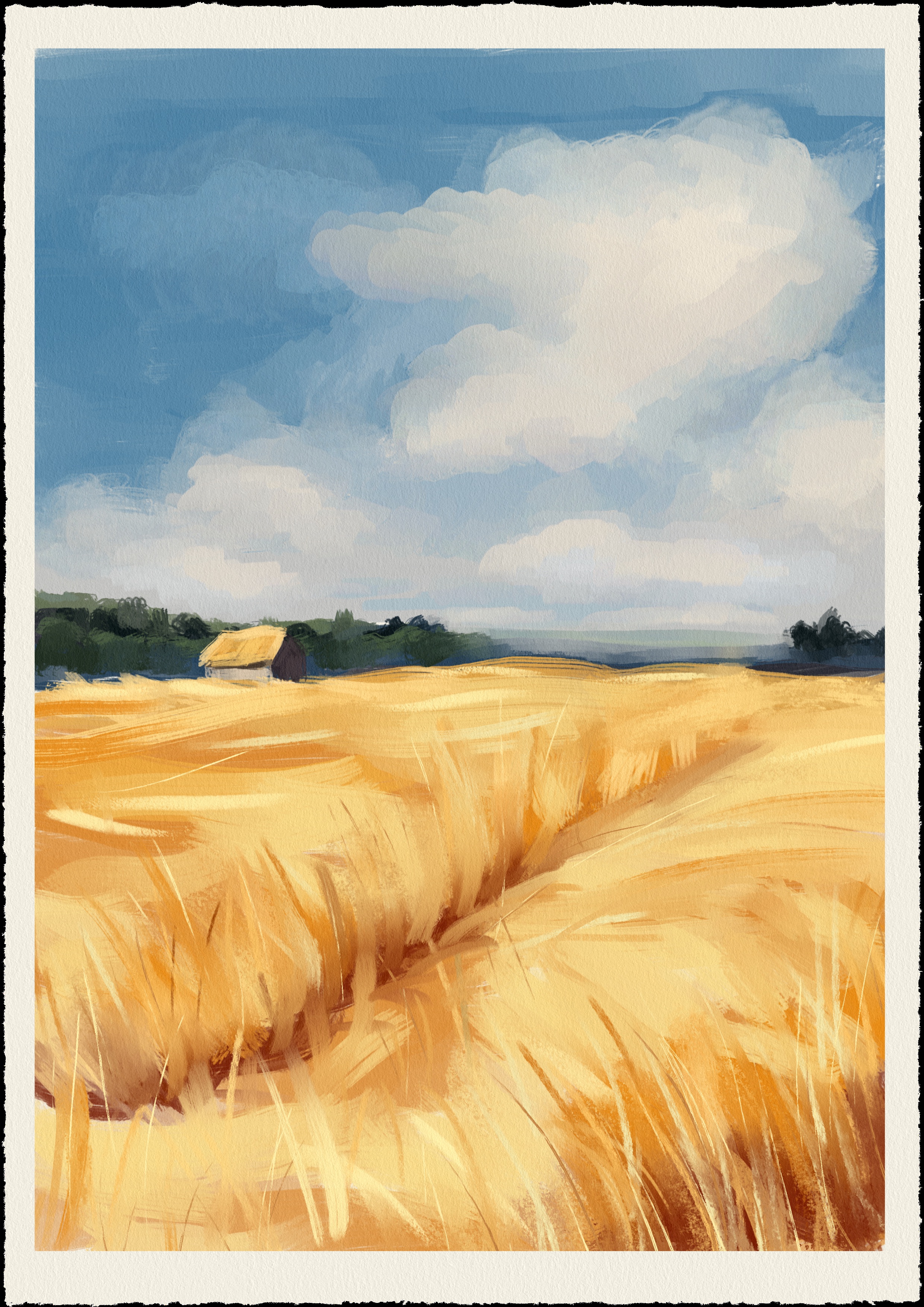 A Beautiful Day in the Sunny Field