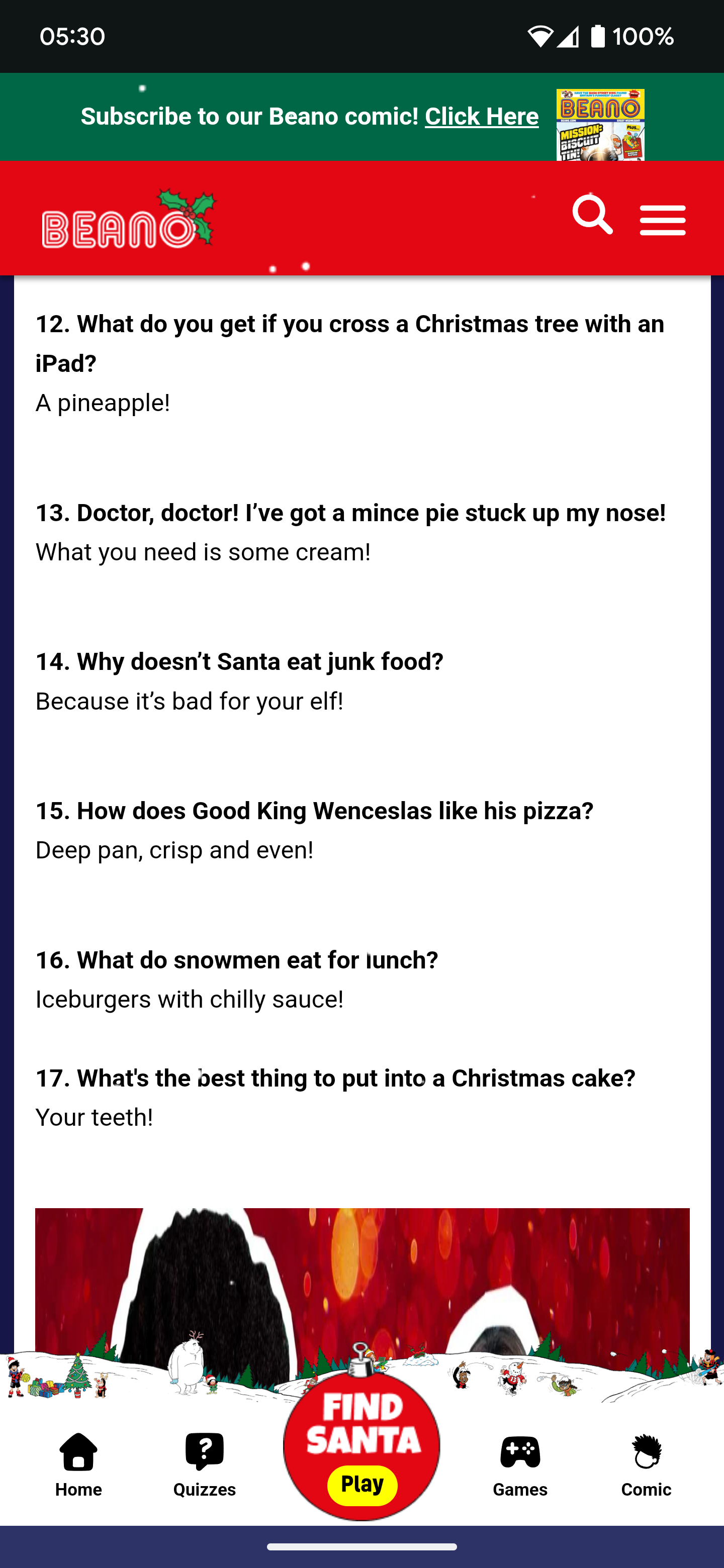 Searching for the Perfect Christmas Jokes for My Niece...