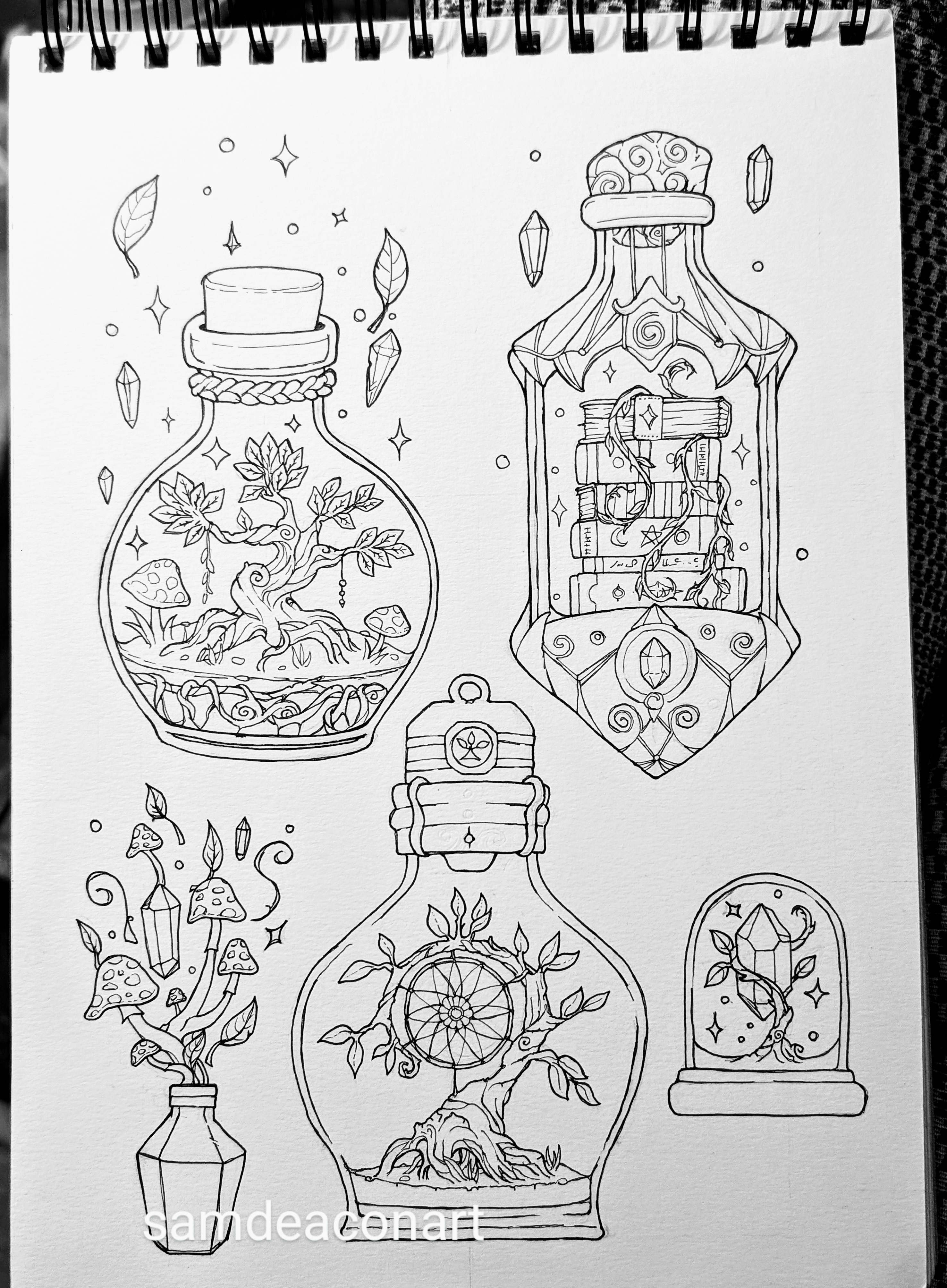 Check Out My Latest Potion Illustrations!