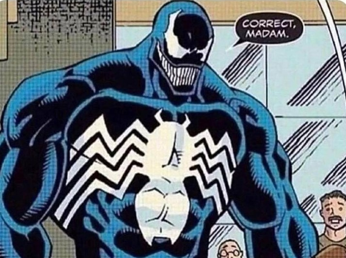 Venom's Witty Comeback: 'Correct, Madam'