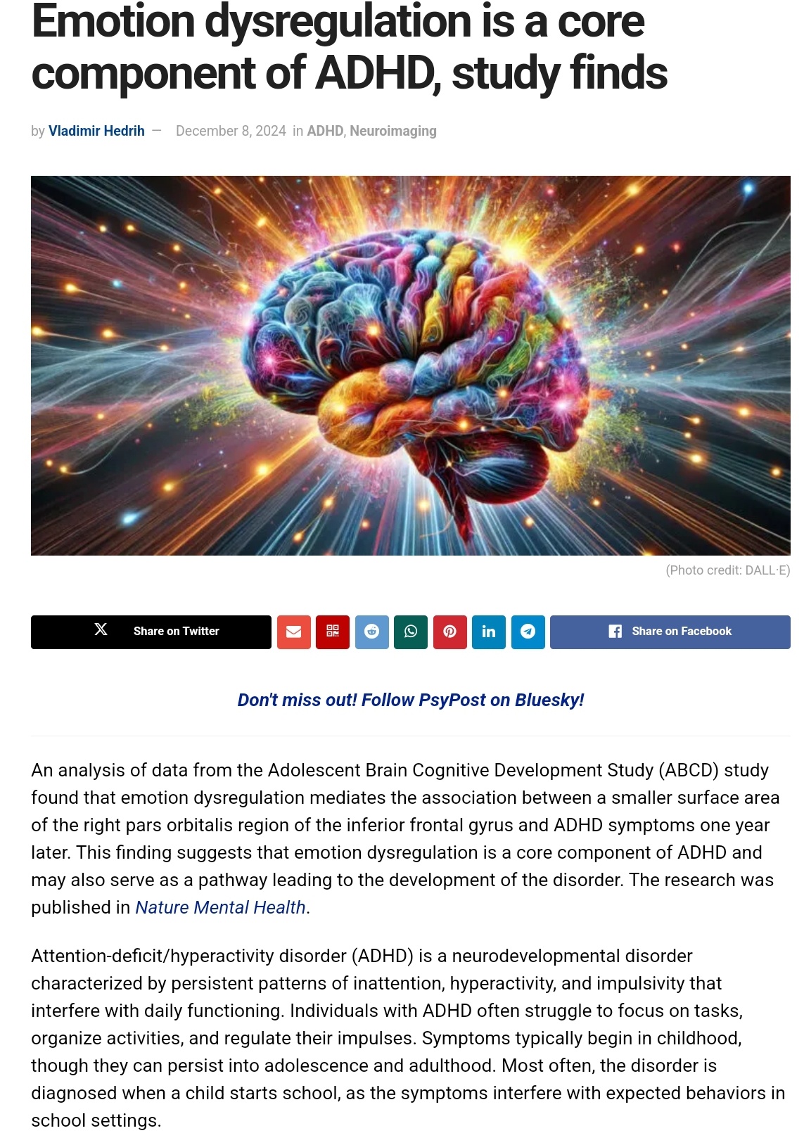 New Study Reveals: Emotion Dysregulation is a Key Factor in ADHD