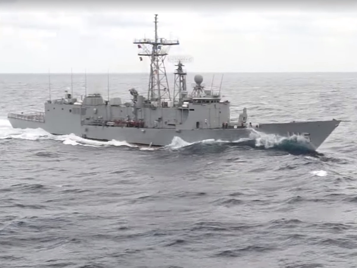 Taiwan Navy Battling the Elements