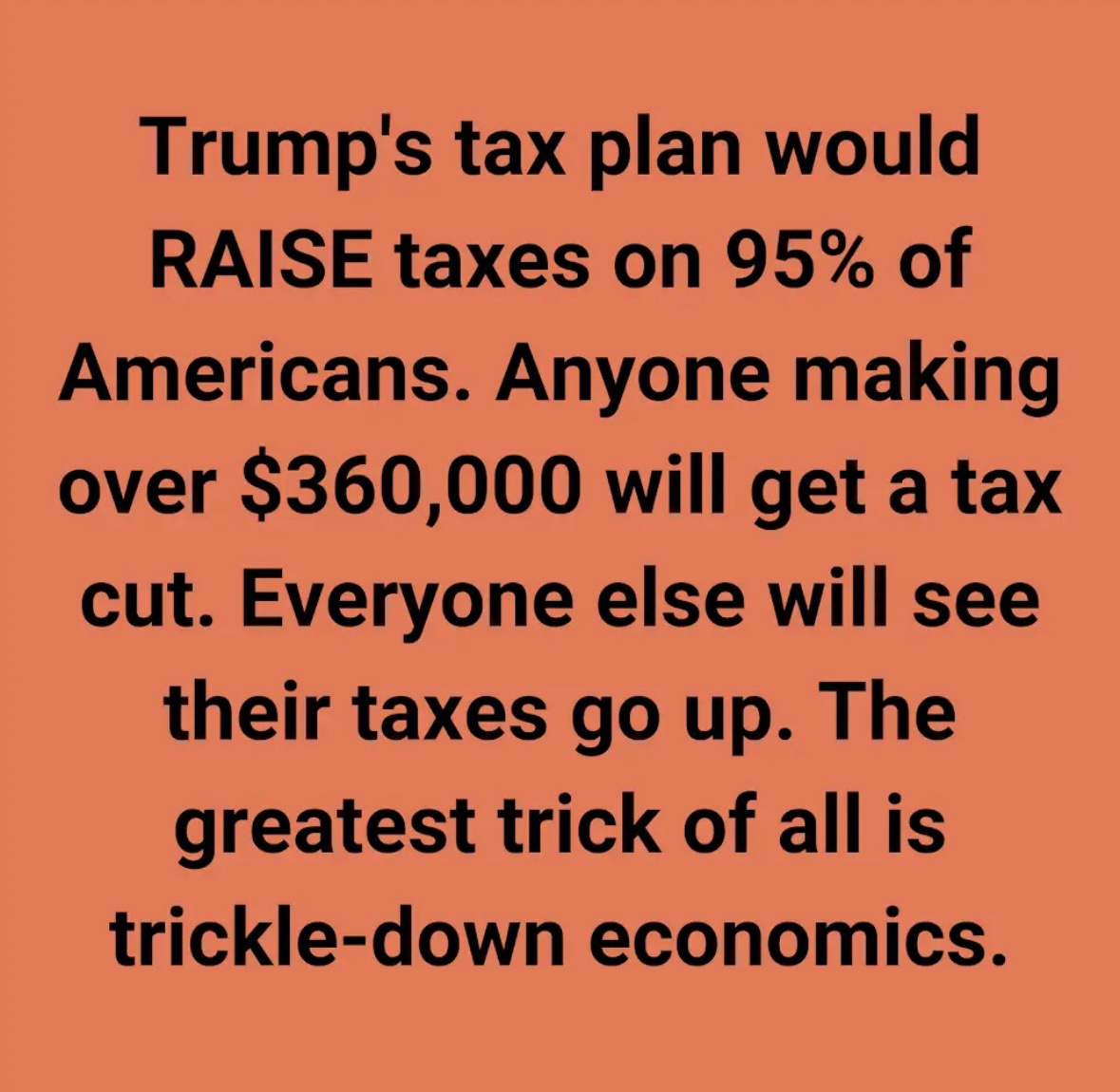 The Tax Impact on Lower and Middle Class if Trump Wins: #VoteBlue