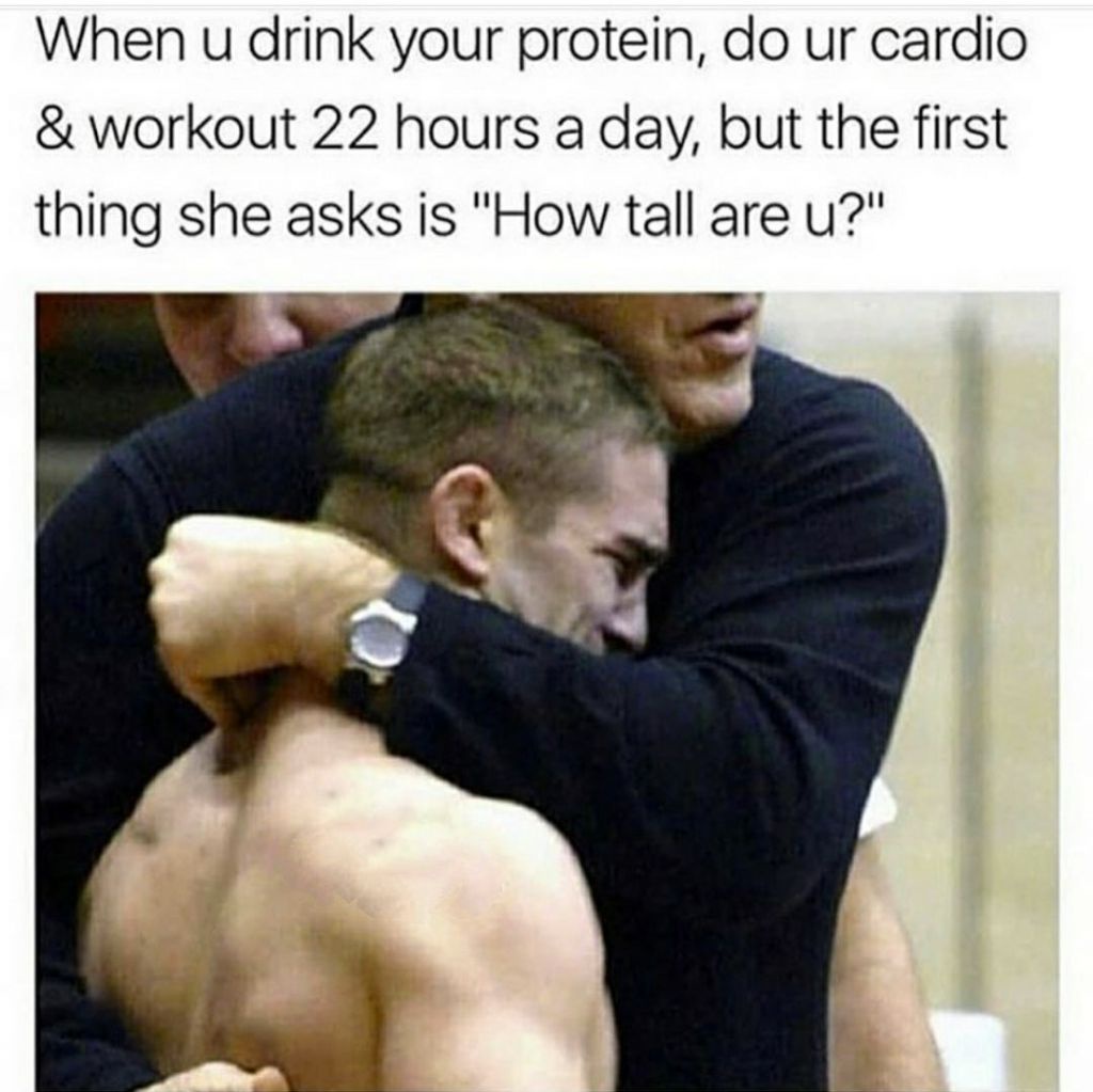 That moment when she asks about your height