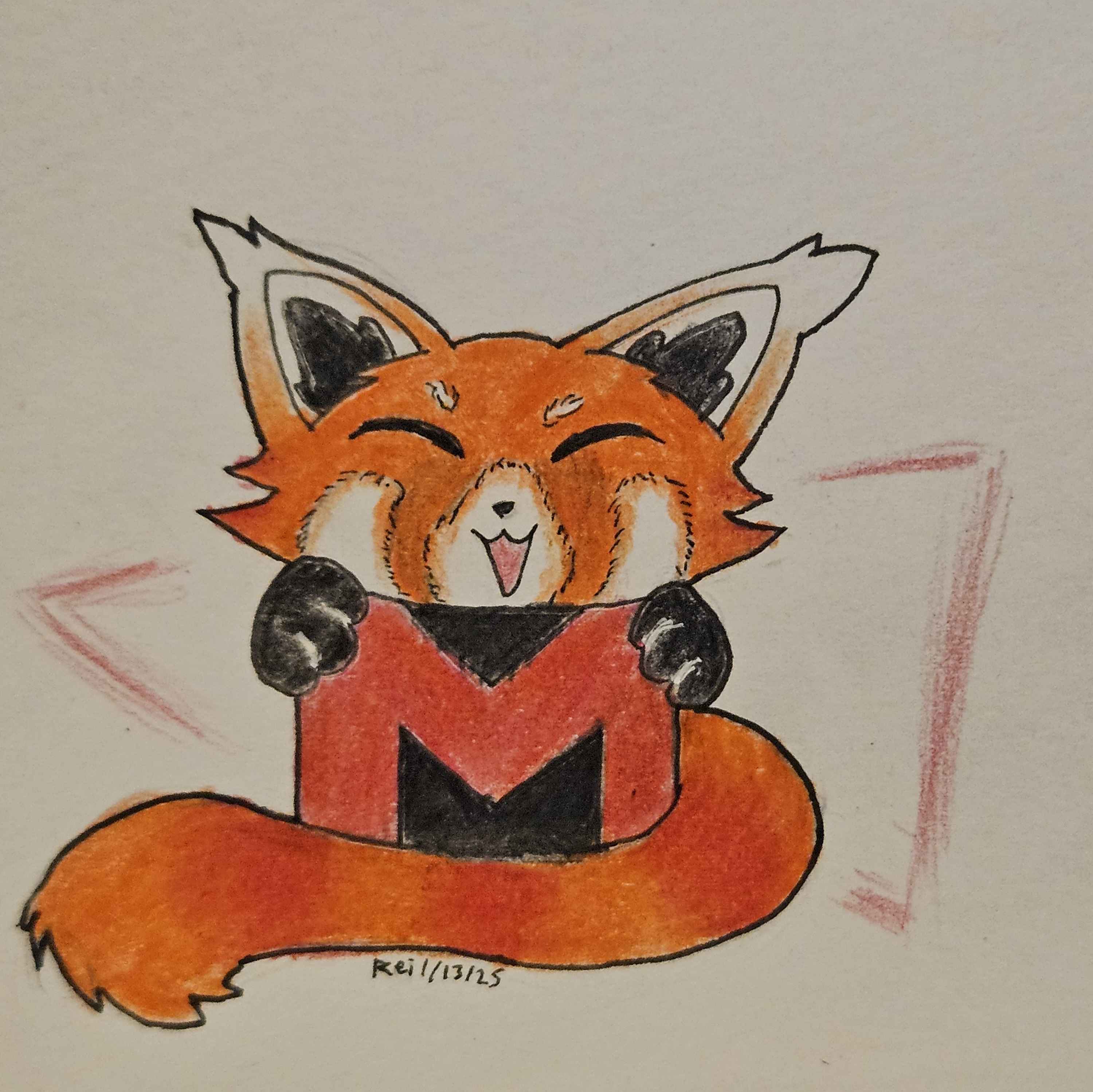 100 Days of Art 2024: The Red Panda Masterpiece is Complete!