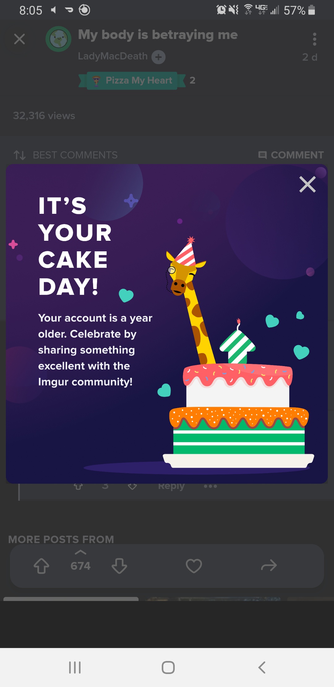 A Delicious Cake Day Surprise