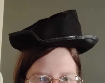 My friend ordered me a top hat from Amazon, but it arrived in a plastic bag!