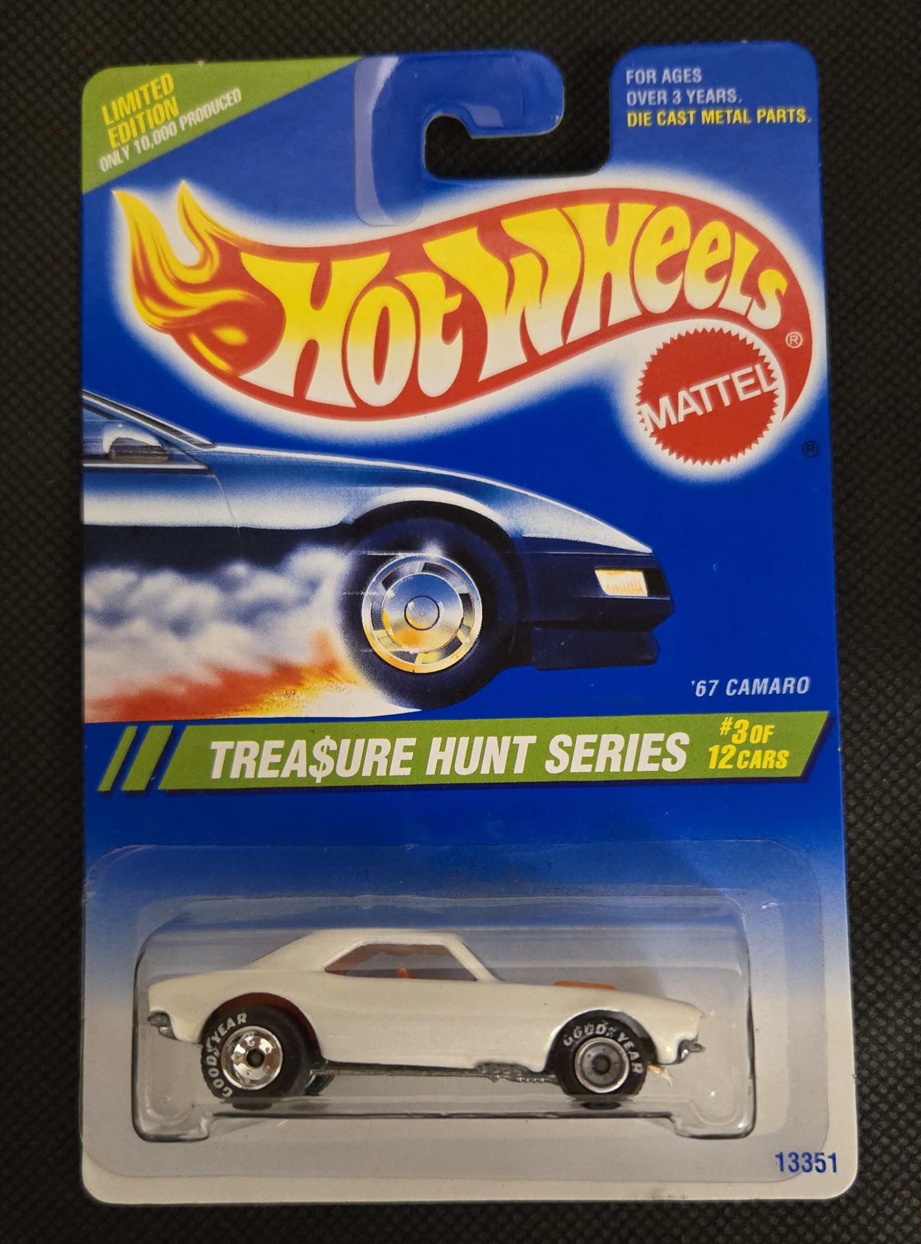 Exploring the Rare Chrome Wheel Variation of the 1995 Hot Wheels Treasure Hunt '67 Camaro