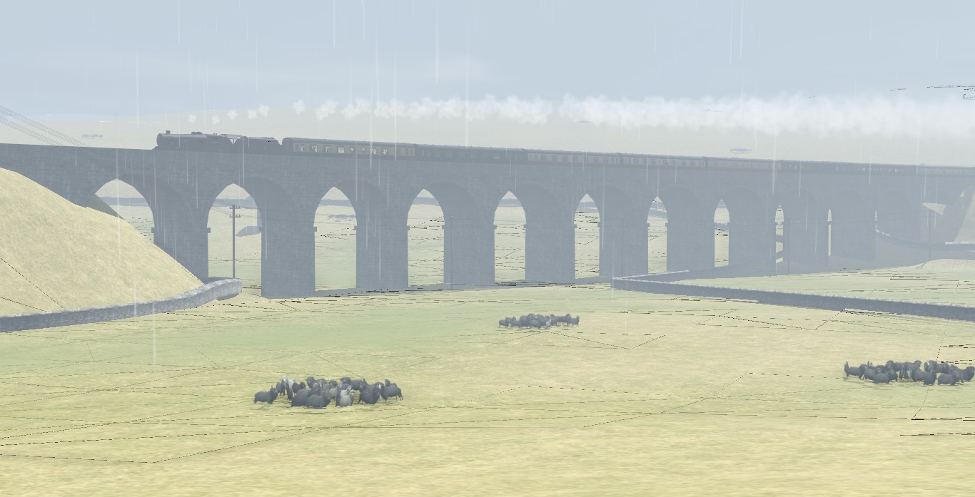 A Train in Pursuit on the Settle to Carlisle Line - Mid April 1966