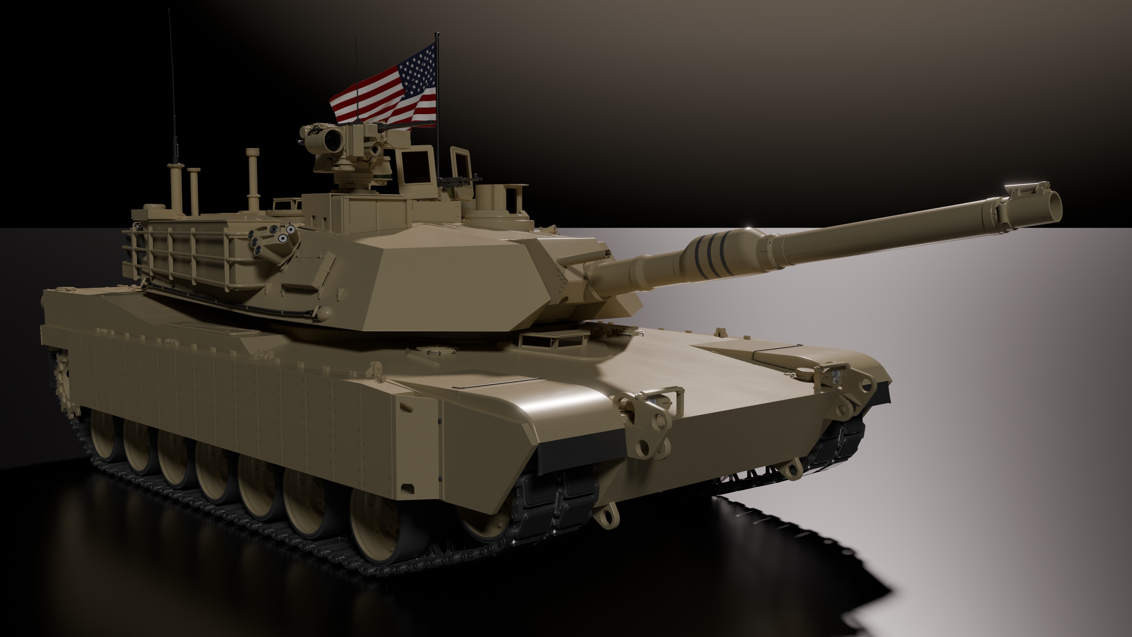 Incredible 3D Model of the M1A2 Abrams SEPV3 Tank