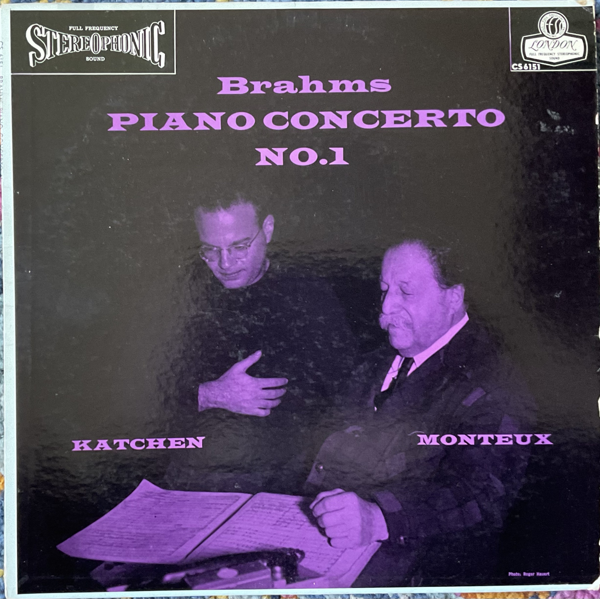 Brahms Katchen Monteux London LP CS 6151 from 1960 - a classic!