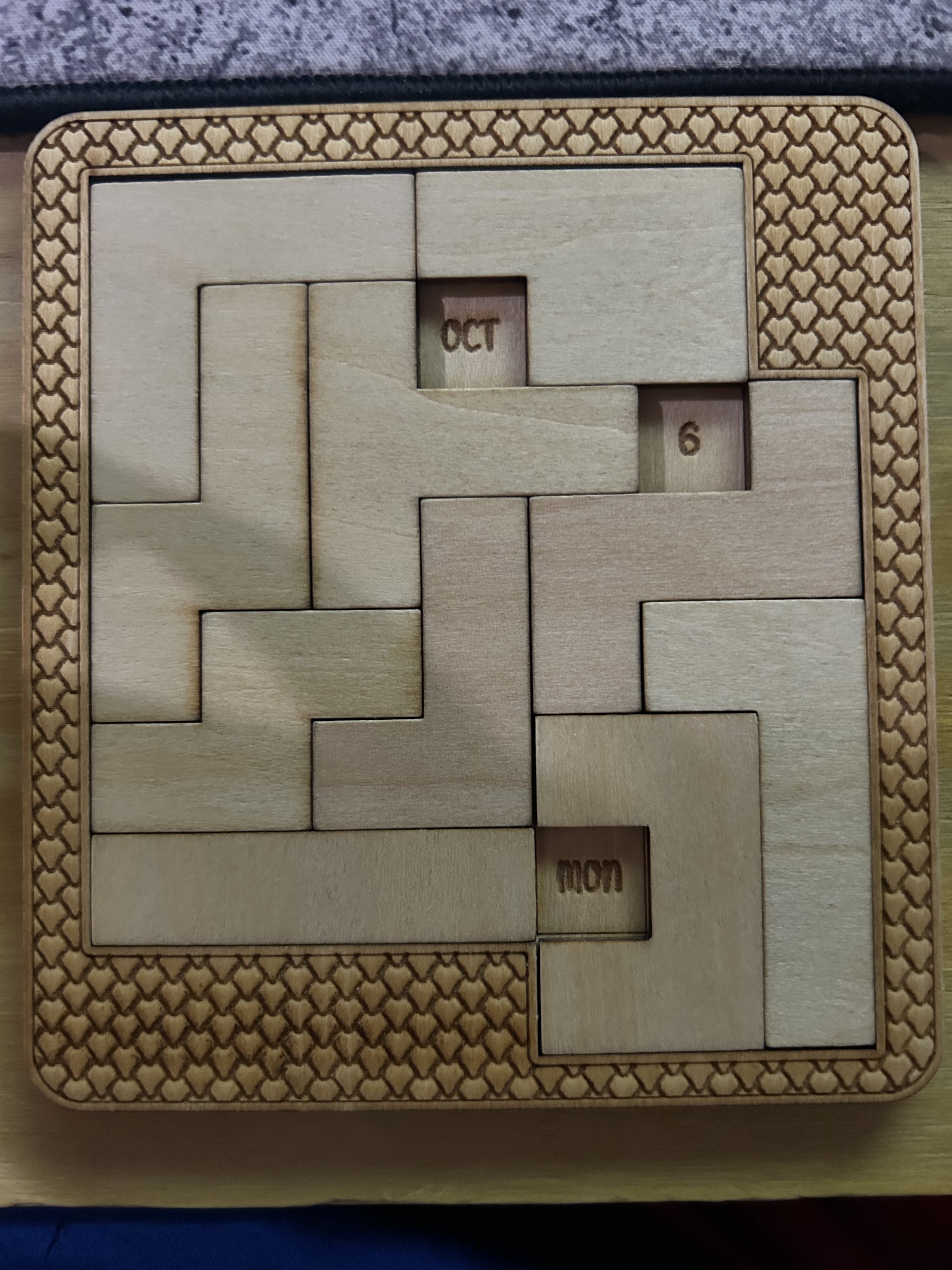 Laser Cut Puzzle Solutions Available from October 6th to 12th