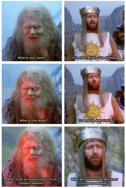 Monty Python's Holy Grail: Arthur, King of the Britons!