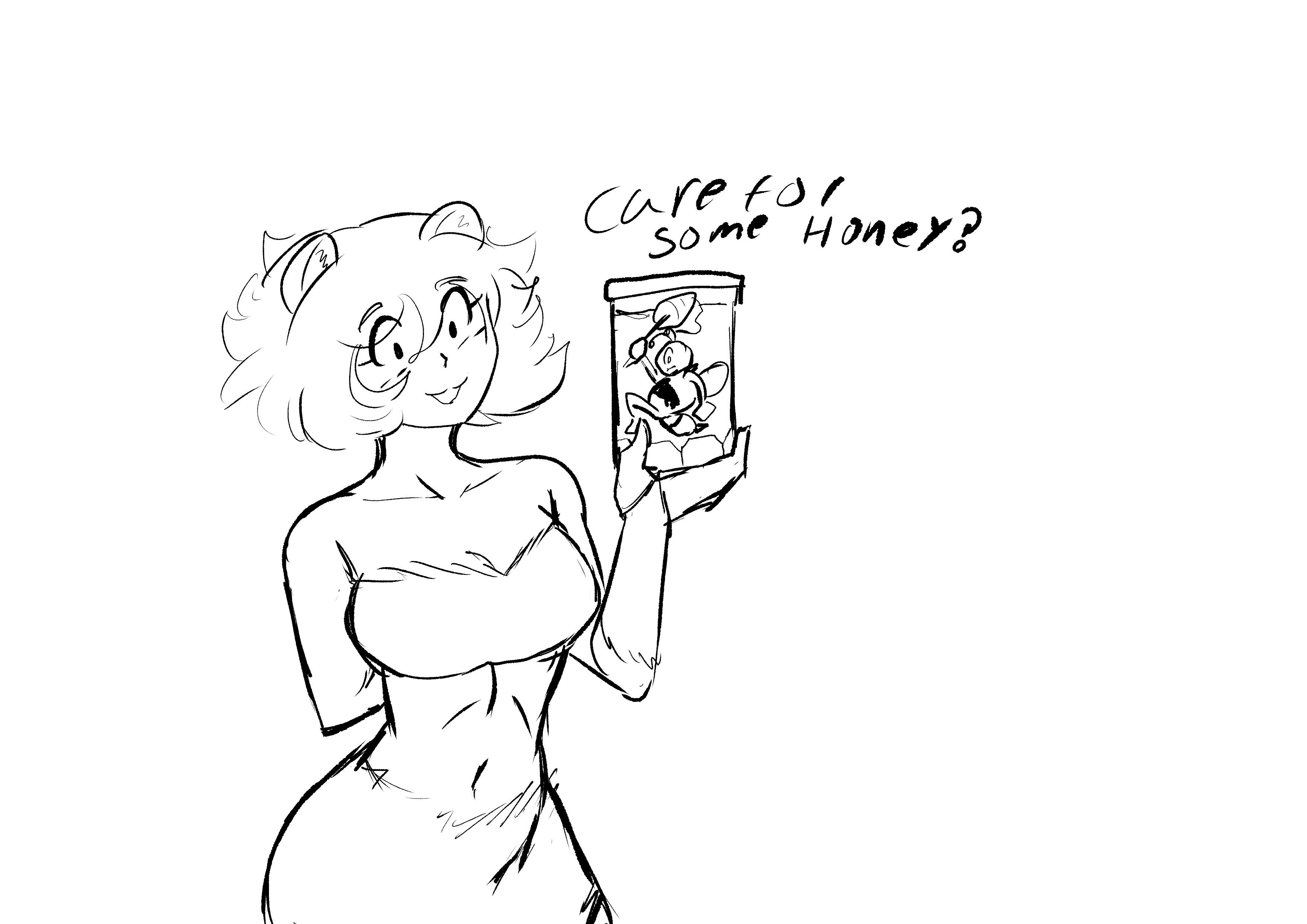 Introducing My Original 'Bear Girl' Doodle Character
