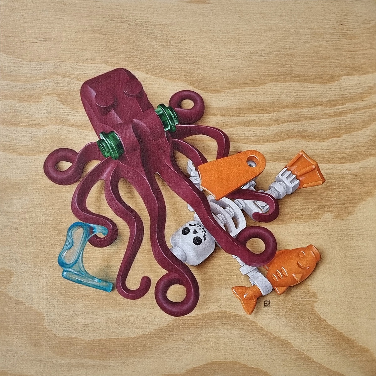 Help Me Name My Next Masterpiece: Indiana Bones Painting Awaits Your Input!