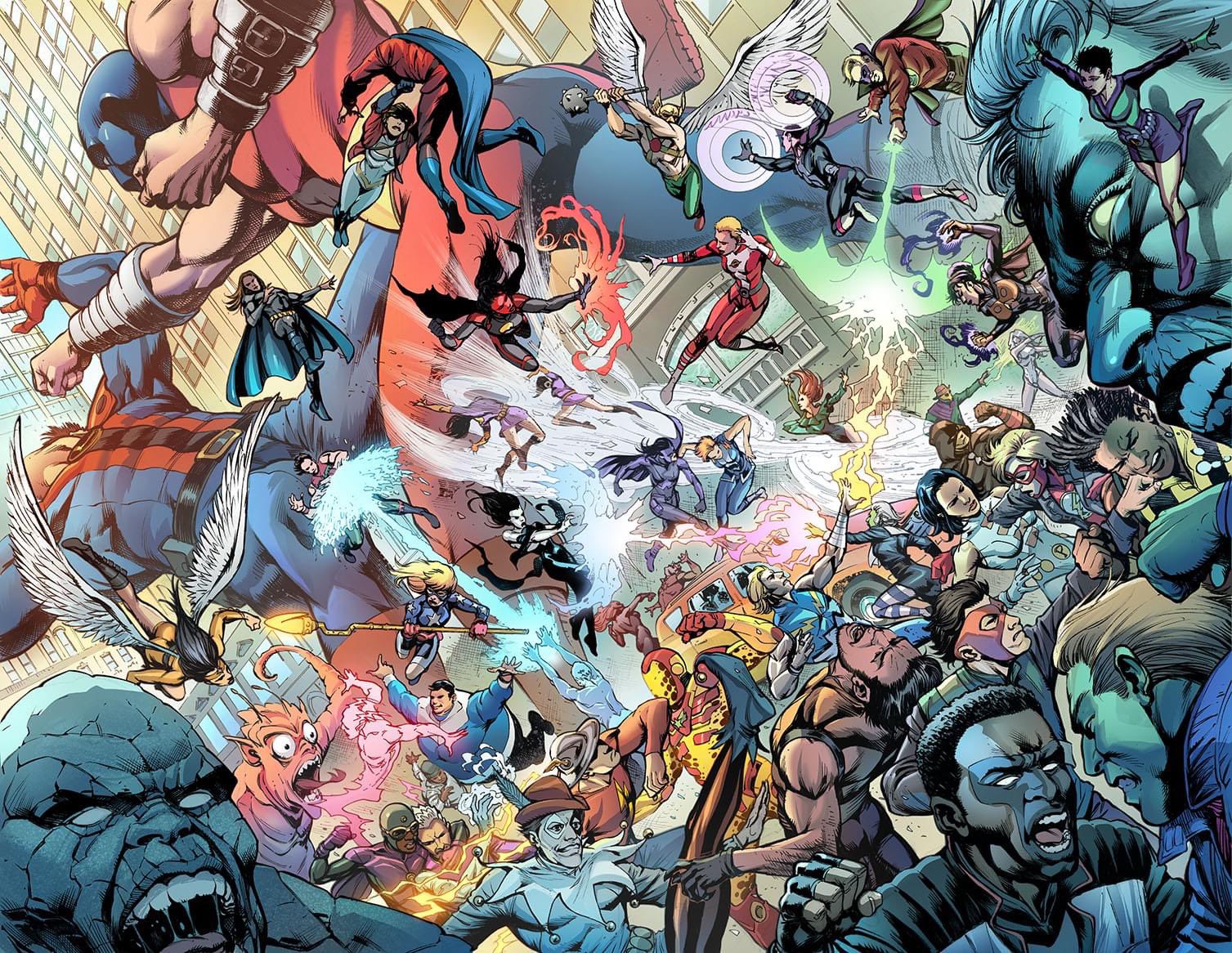 2024 Justice Society Illustrated by Marco Santucci
