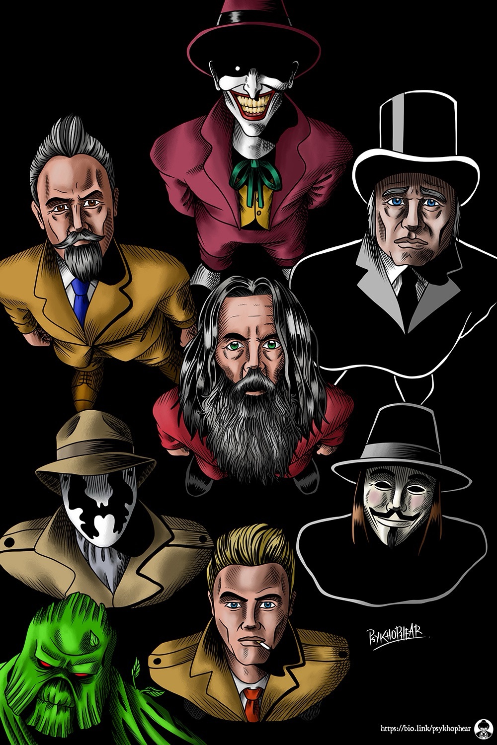 Wishing Alan Moore a Joyous 71st Birthday with My Artwork