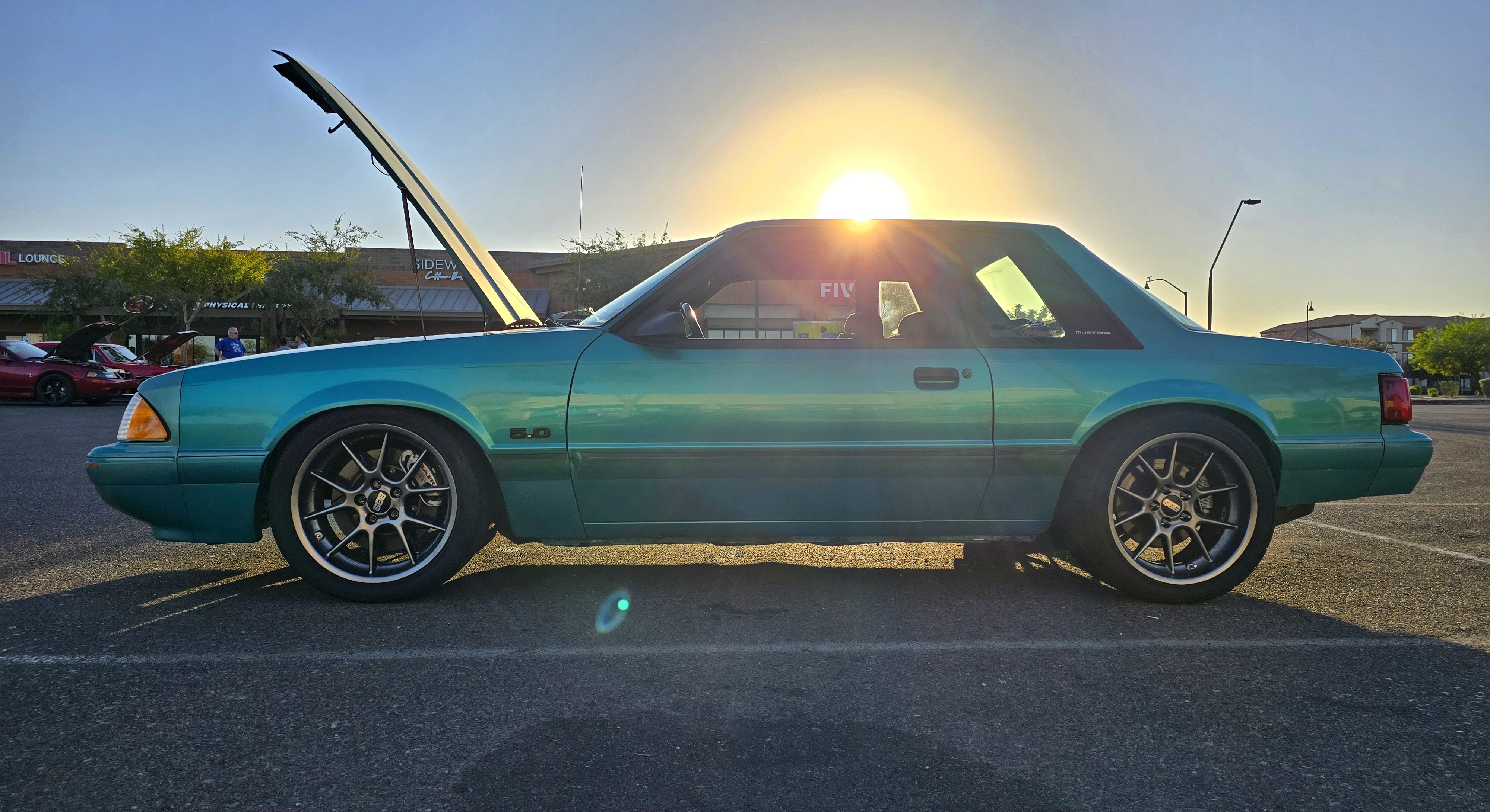 An early morning shot of my '92 Calypso coupe looking stunning.
