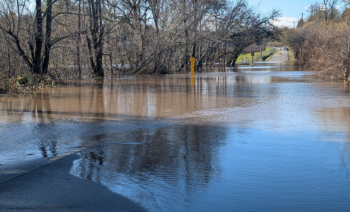 Atascadero Creek Flooding on December 14, 2024