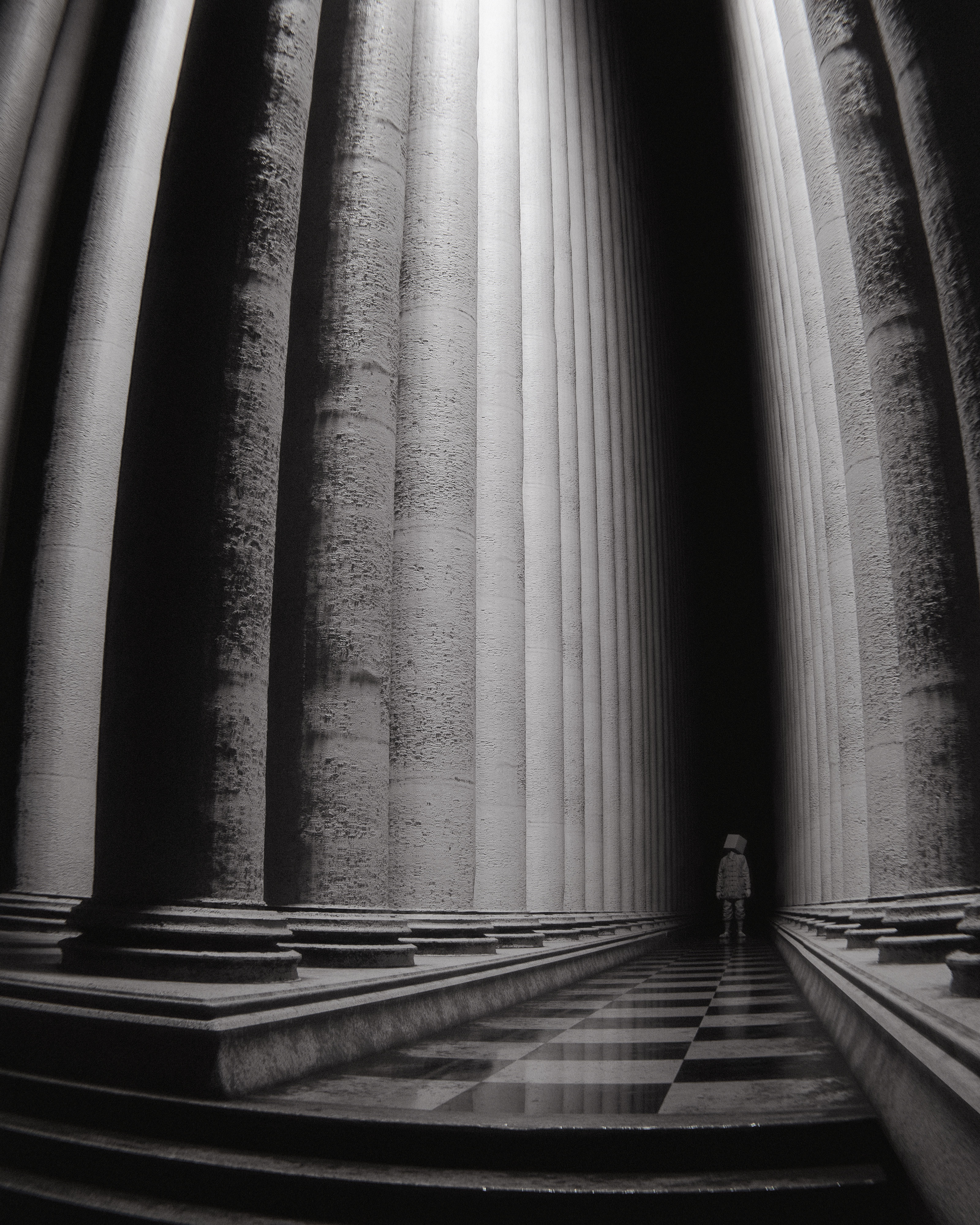 Navigating the Pillar Maze Created by Huleeb