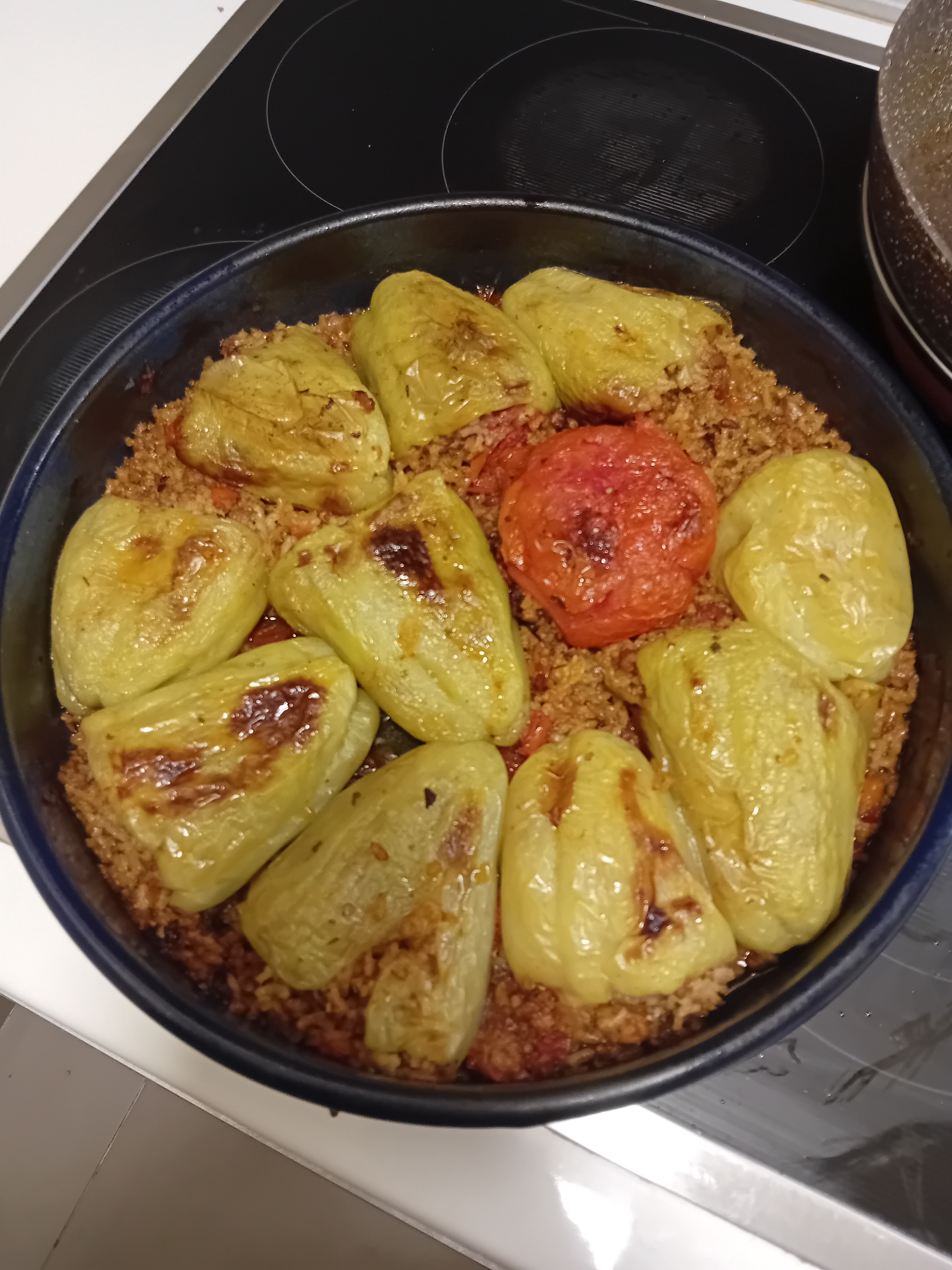 Check Out My Delicious Stuffed Peppers Creation!
