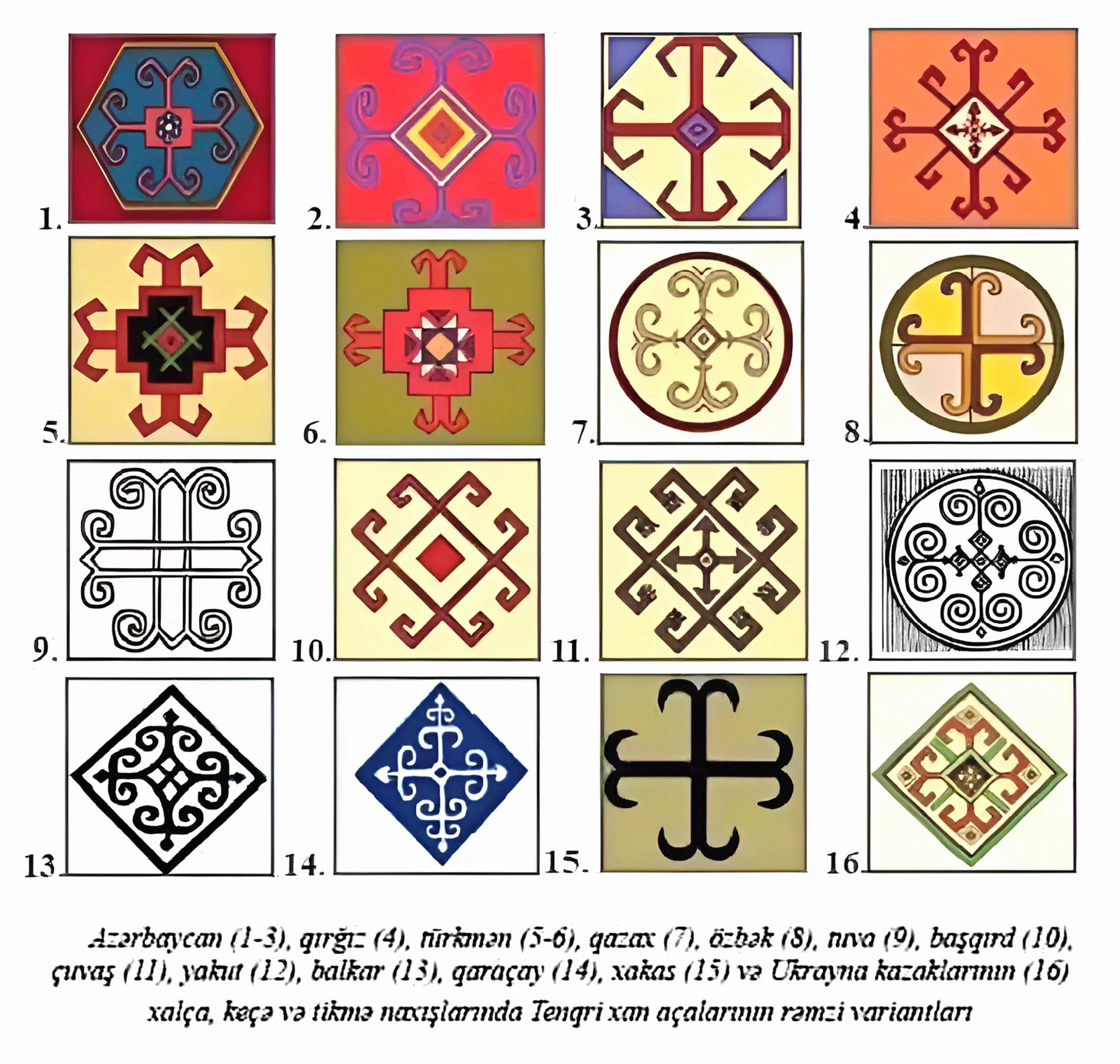 Intricate and beautiful Turkic carpet designs