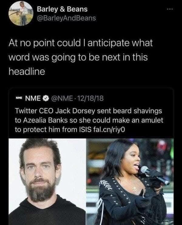 Never in my wildest dreams did I see that word coming in this headline!