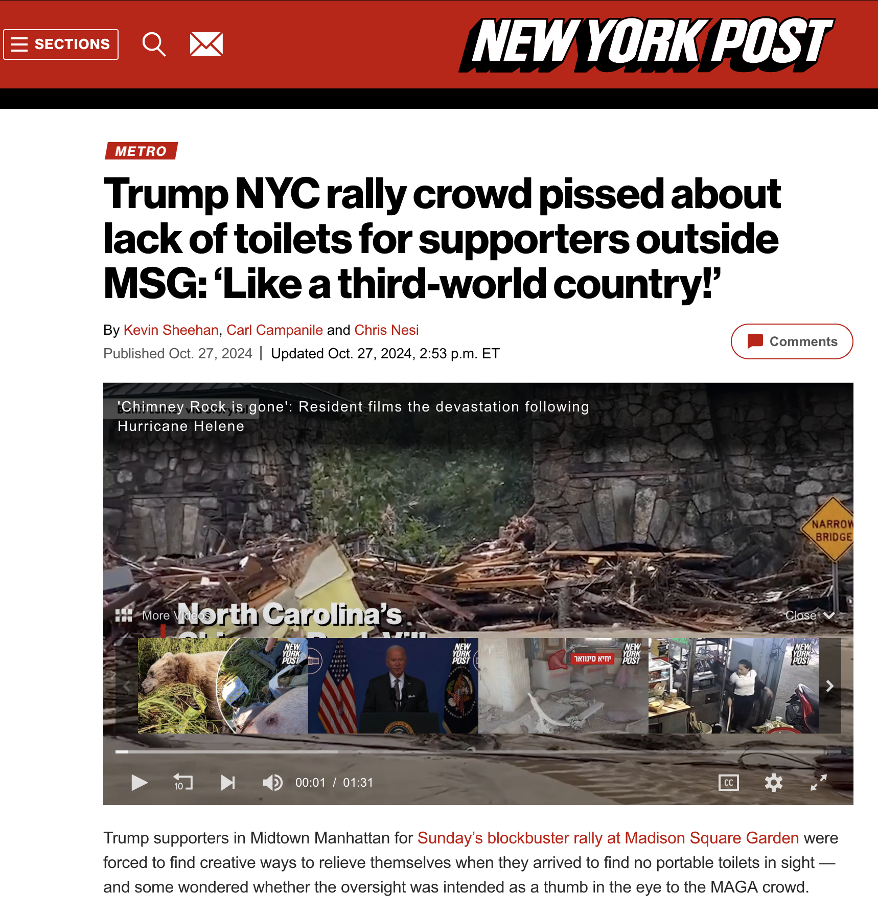 I Can't Stand the NY Post, But This Reddit Find Had Me Laughing!