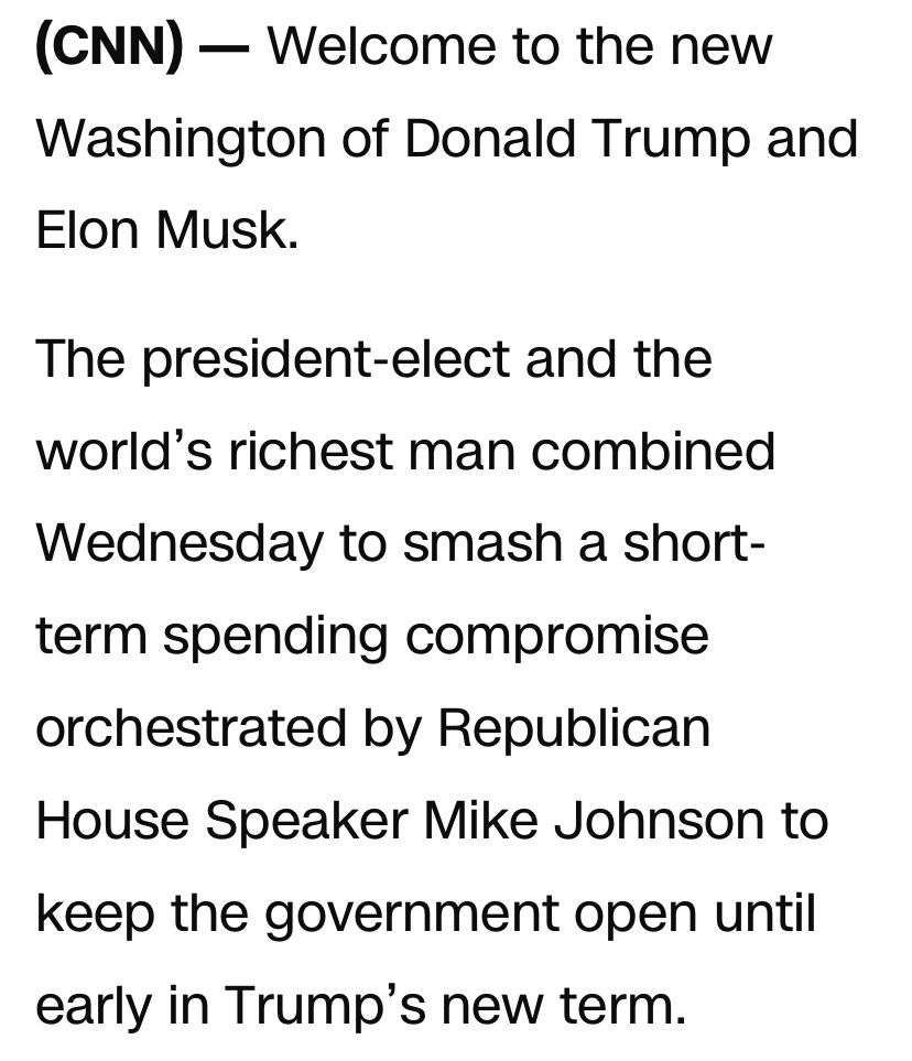 Can someone explain in simple terms why this orange man and his sidekick are claiming to have 'killed' a spending bill? He’s not even president yet!