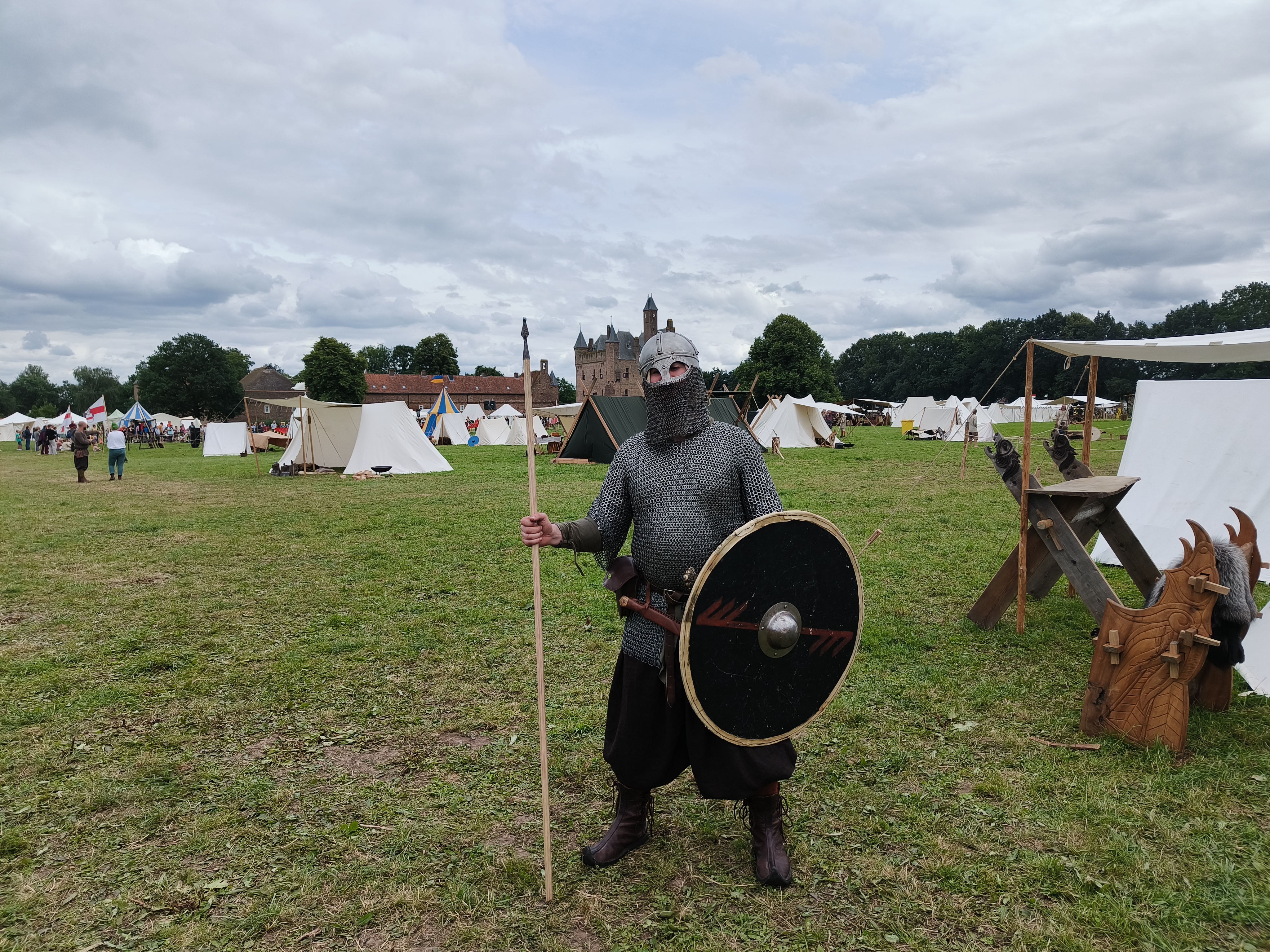 Rocking My Historically Accurate Viking Outfit at the Work Party!