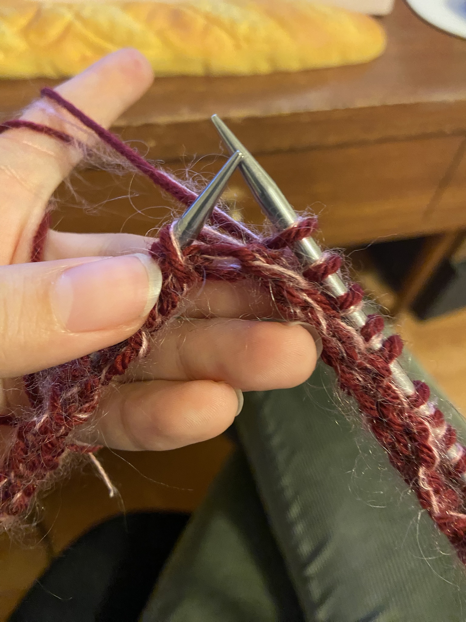 Oops! A Stitching Mistake in My Knitting Project