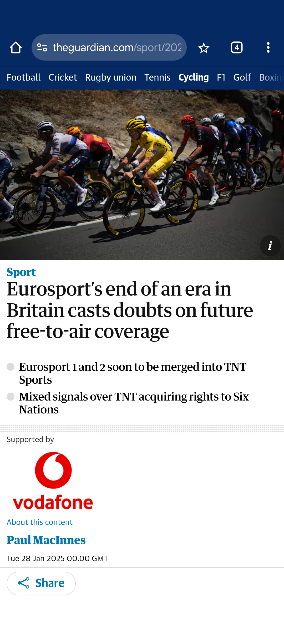 No More Eurosport in the UK and Ireland