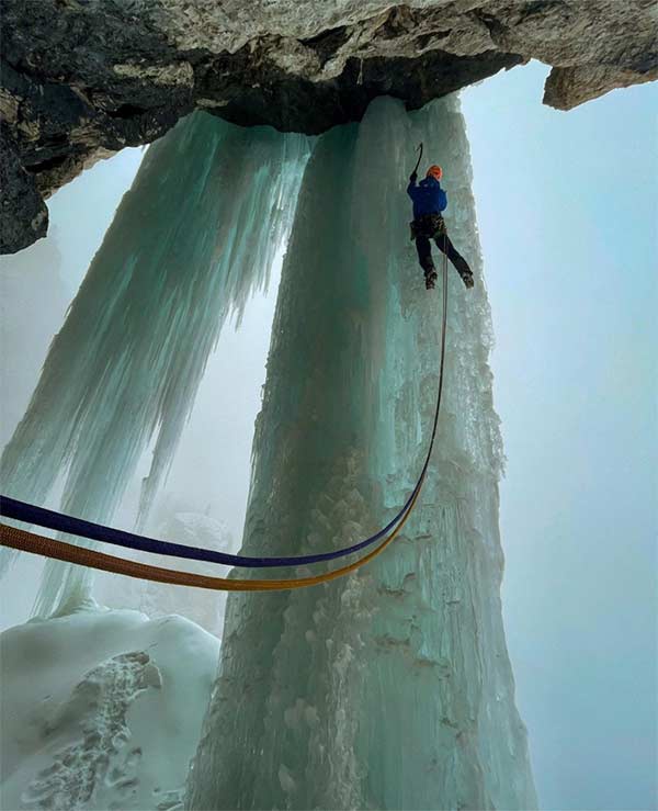 Scaling New Heights: Climbing a Frozen Waterfall