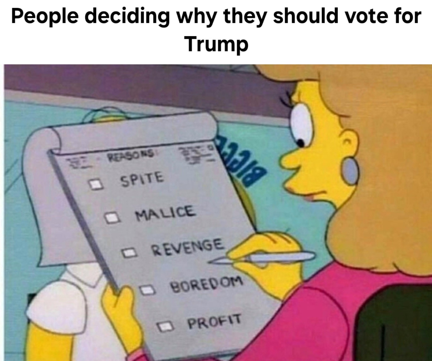 While there are many reasons people voted for him, these likely capture the majority