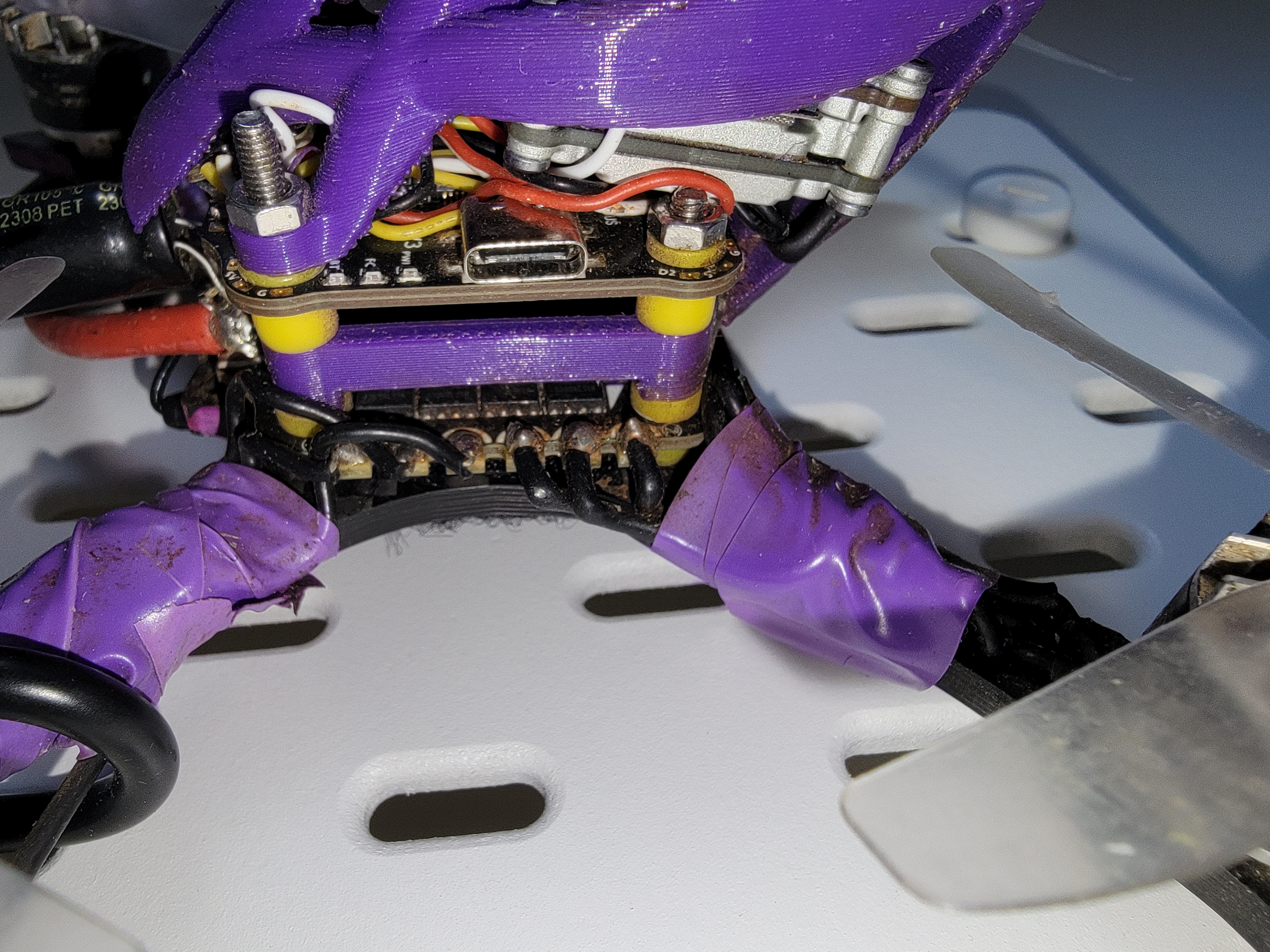 A Glimpse at Three Drones: Arms and Standoffs